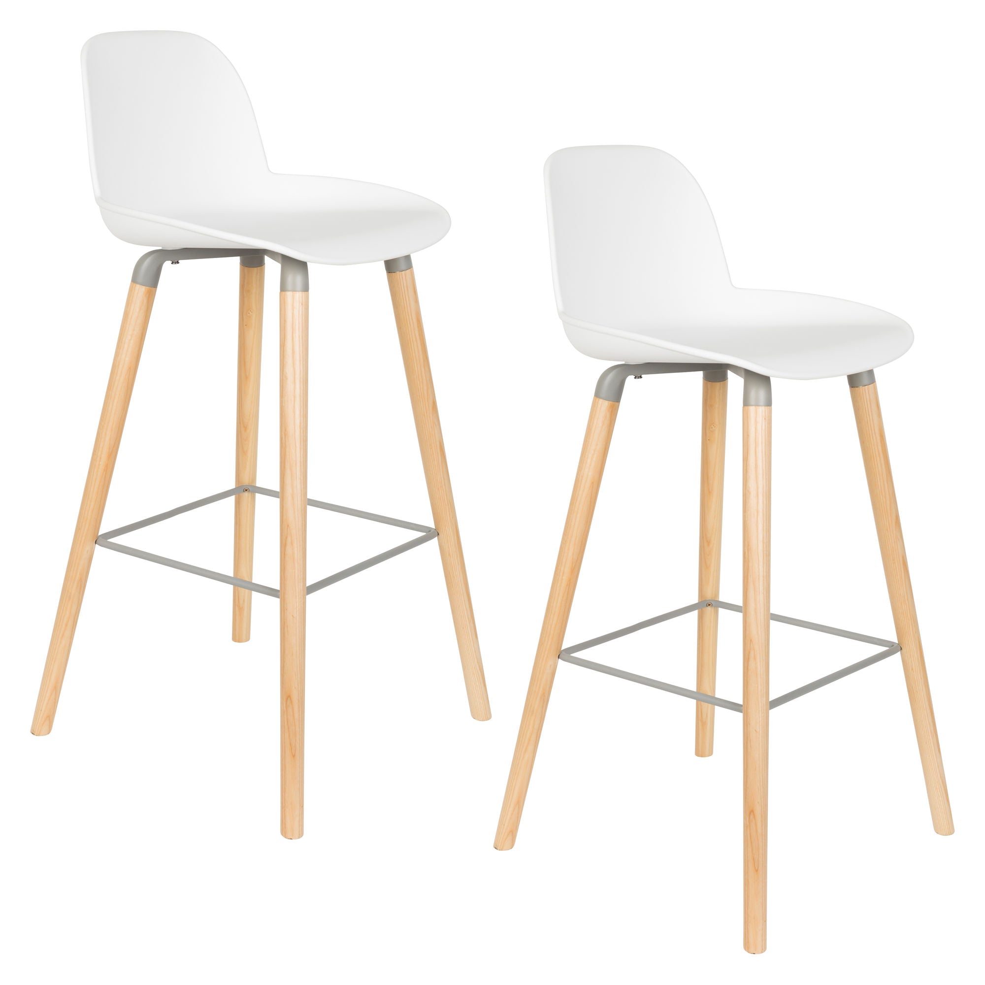 Zuiver Set of 2 Albert Kuip White Bar Stool