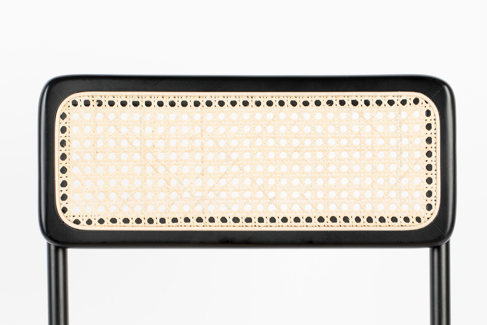 Zuiver Set of 2 Jort Black & Natural Rattan Counter Stool