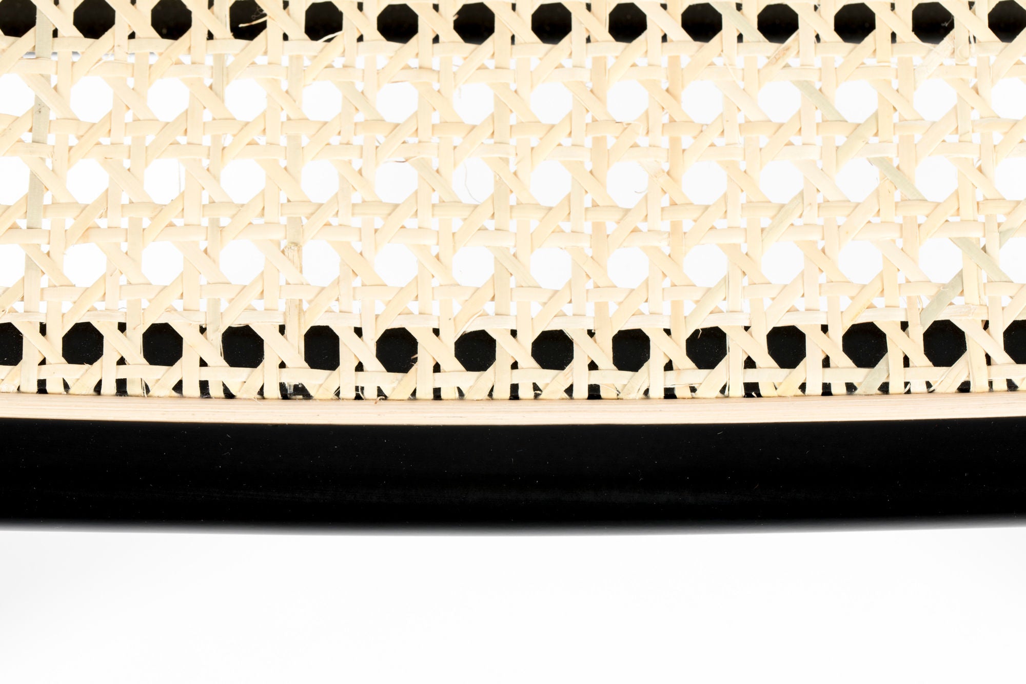 Zuiver Set of 2 Jort Black & Natural Rattan Counter Stool