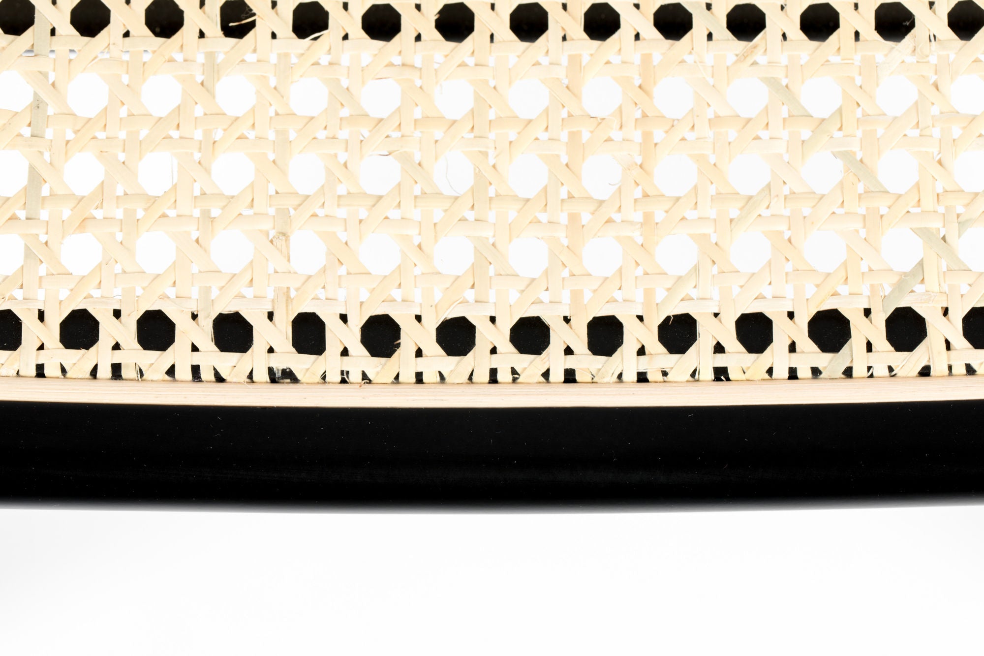 Zuiver Set of 2 Jort Black & Natural Rattan Bar Stool