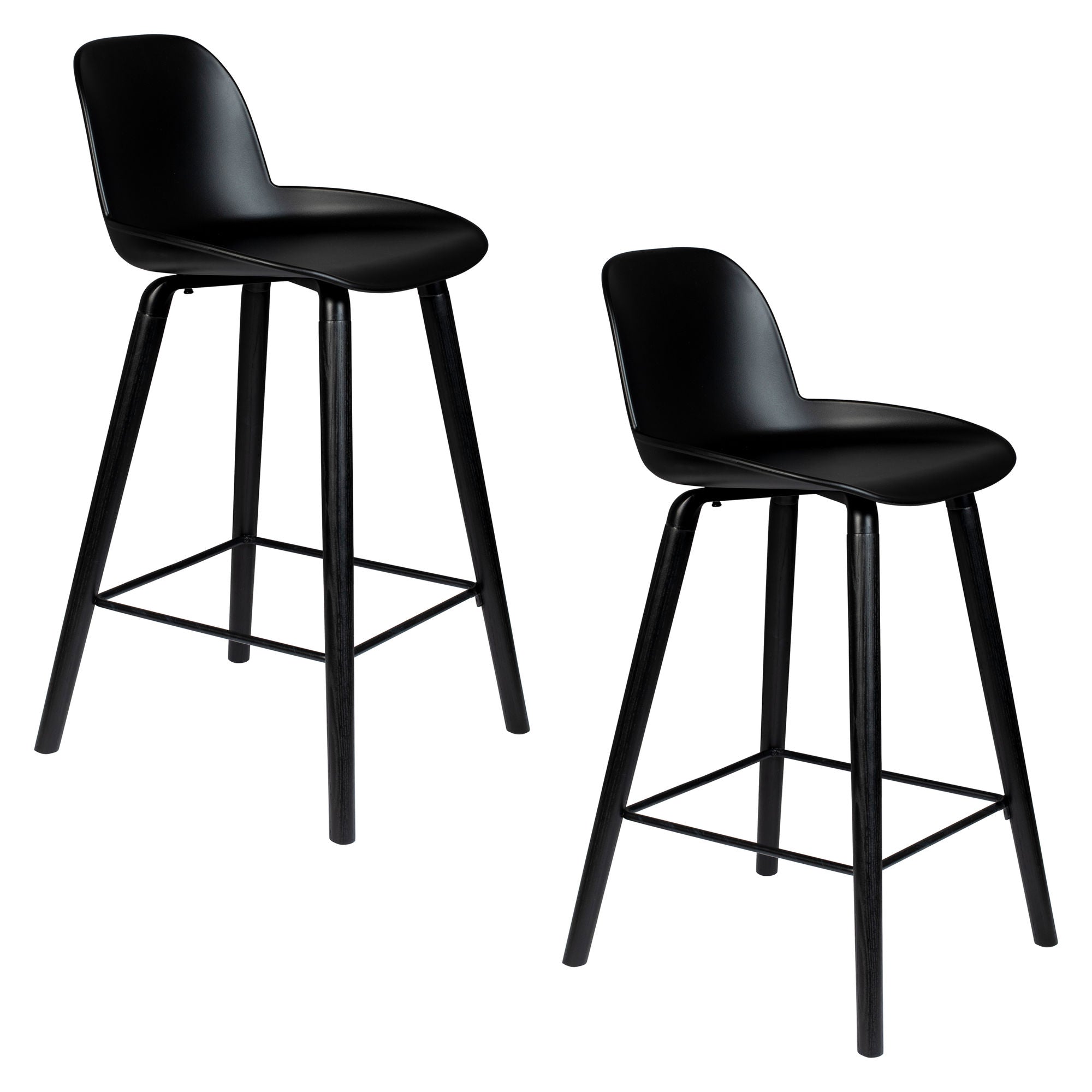 Zuiver Set of 2 Albert Kuip All Black Counter Stool