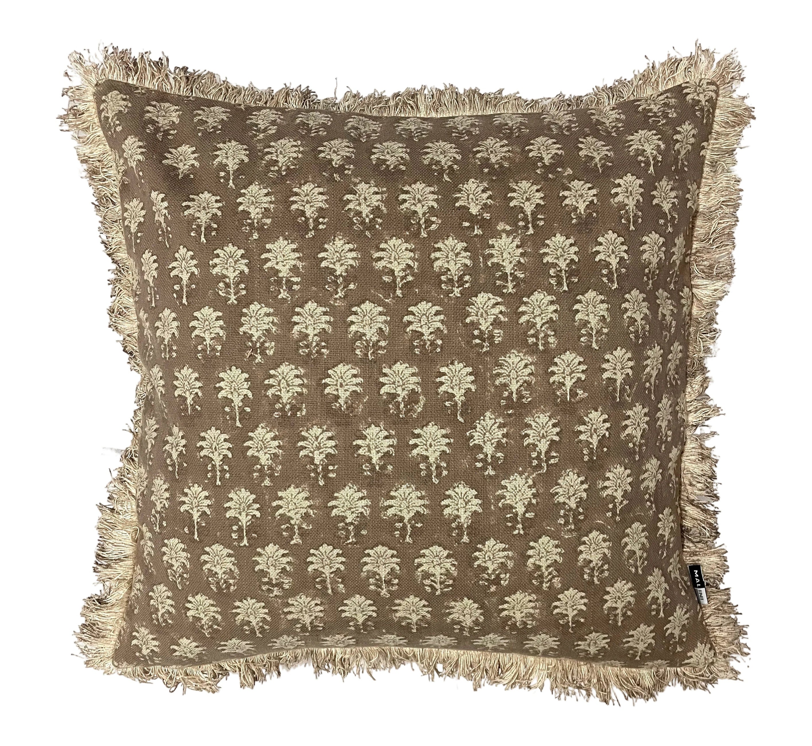 Malini Sarika Natural Square Cushion 45x45