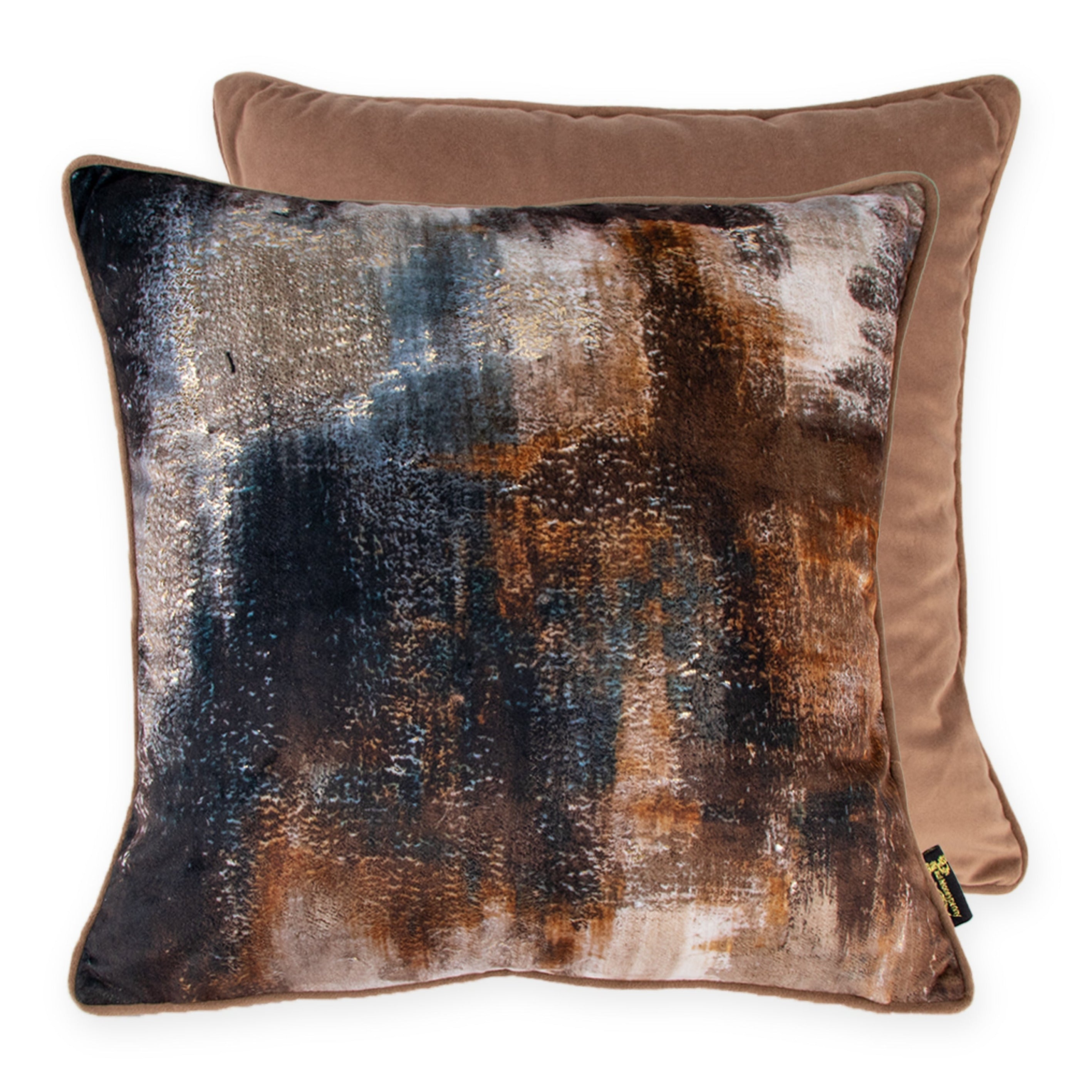 Malini Too Good Molten Lava Bronze Square Cushion 45x45