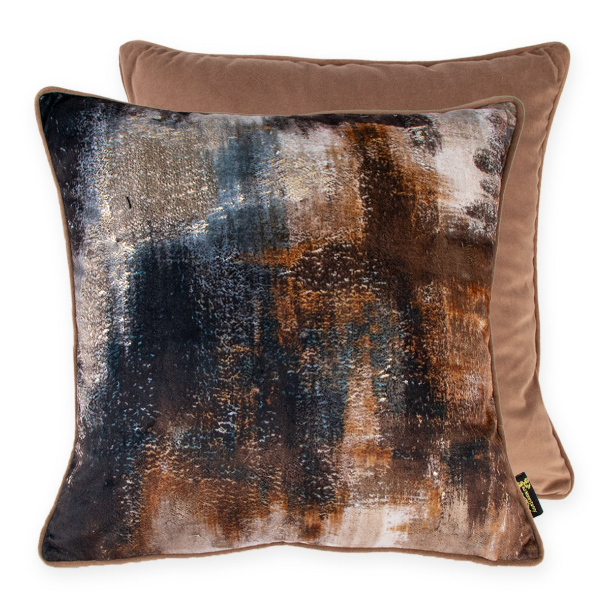 Malini Too Good Molten Lava Bronze Square Cushion 45x45