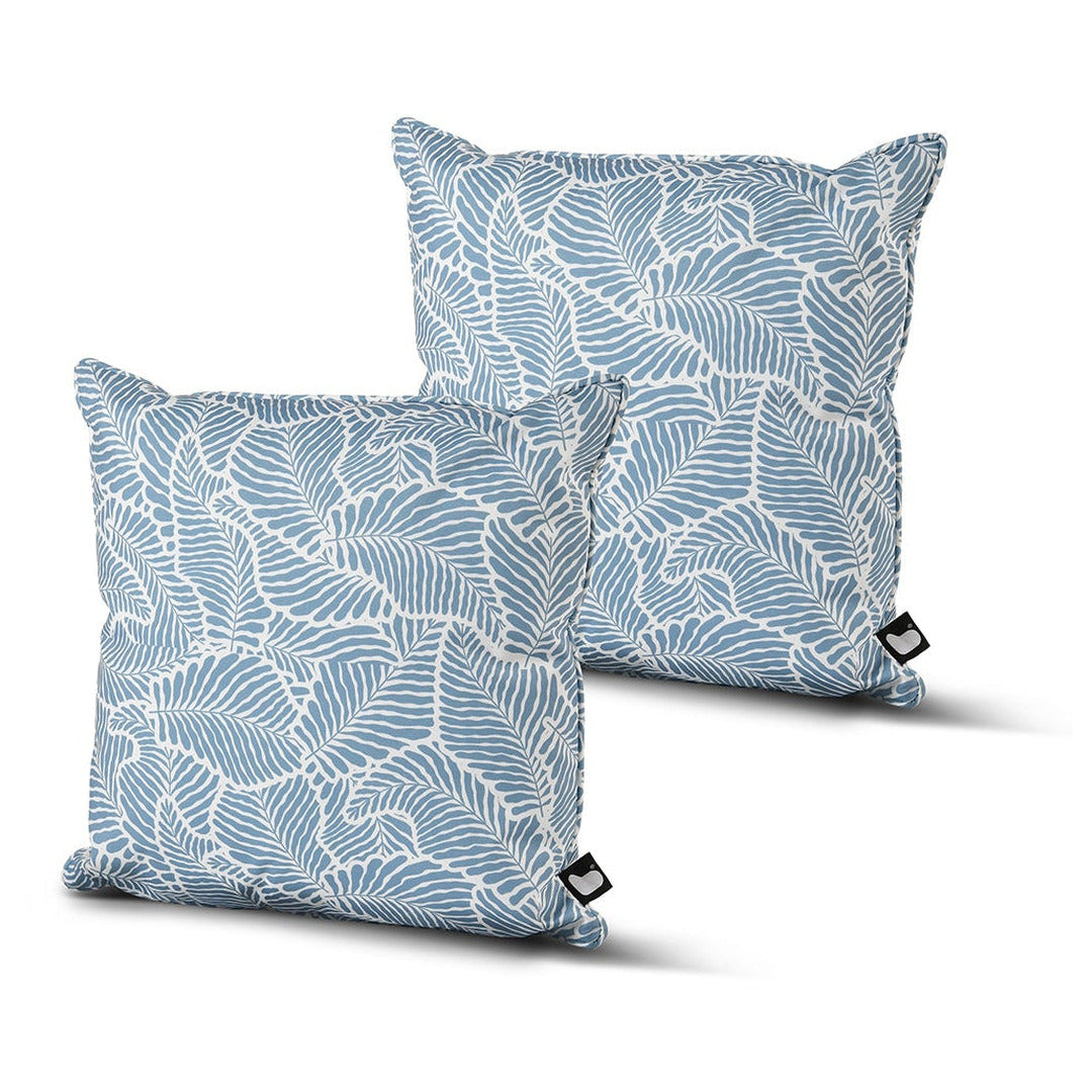 Outdoor Square B-Cushion Oasis Leaf Sea Blue | Pack of 2