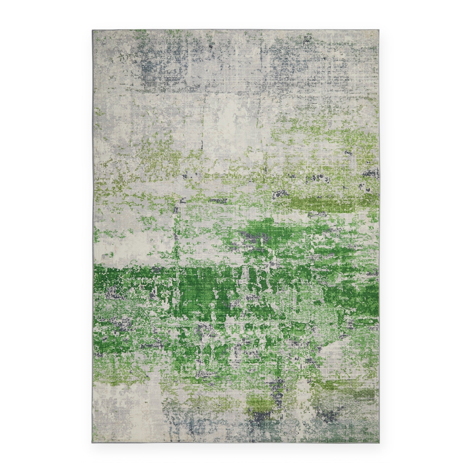 Concept Looms Lux Washable LUX08 Ivory Green Rug