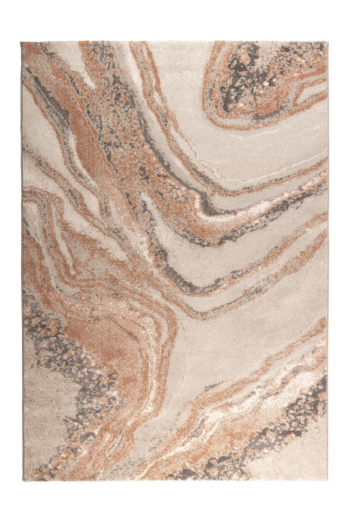 Zuiver Solar Grey/Terra Rectangle Rug 160x230