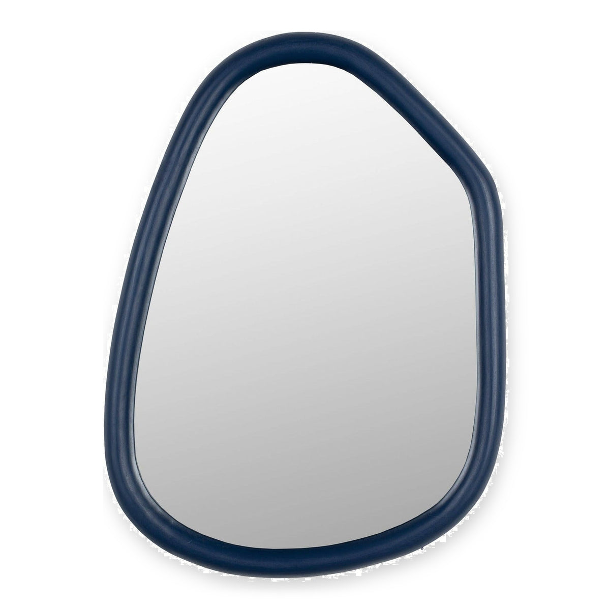 Zuiver Looks Organic Navy Blue Mango Wood Wall Mirror Small