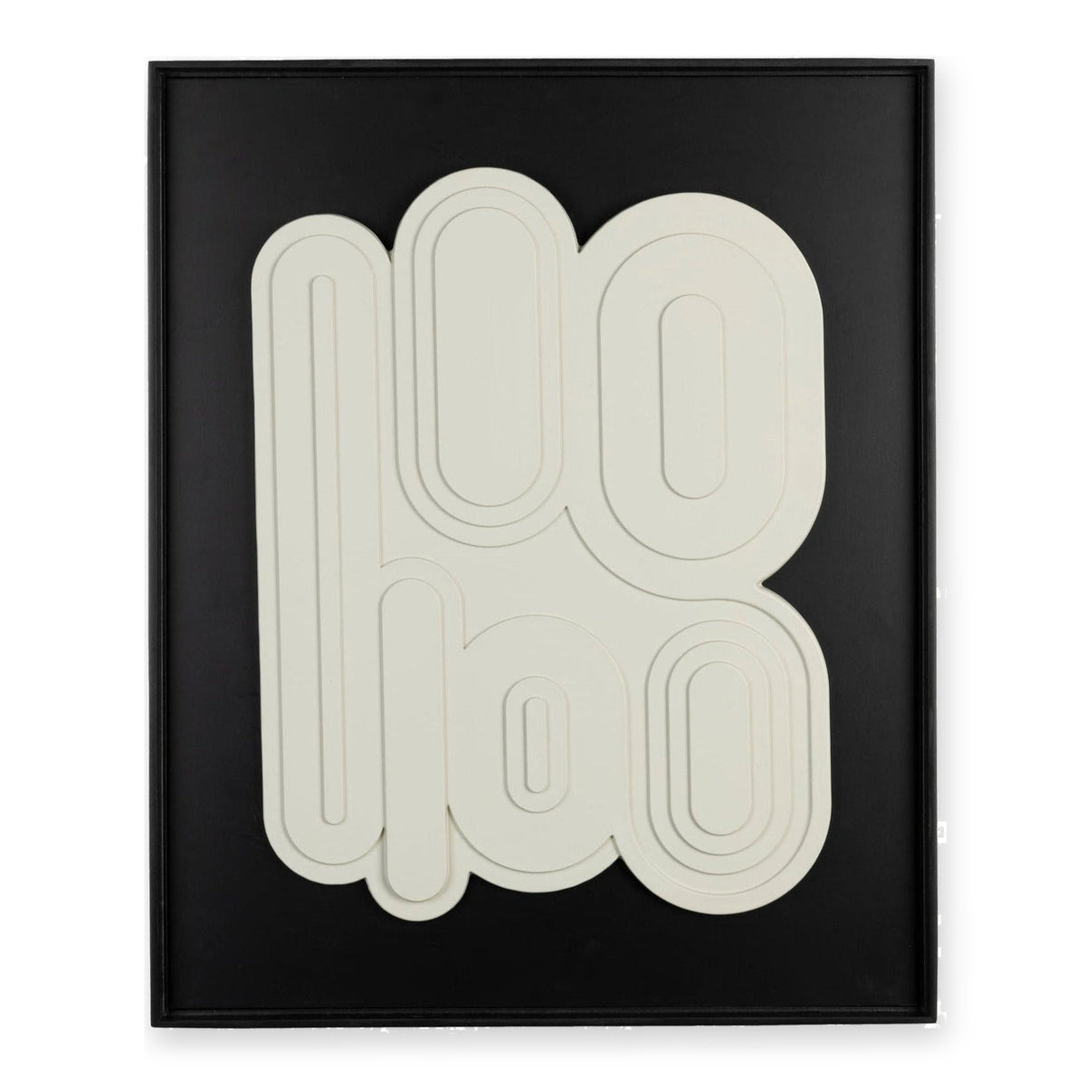 Zuiver August Black & White Mould Wall Art