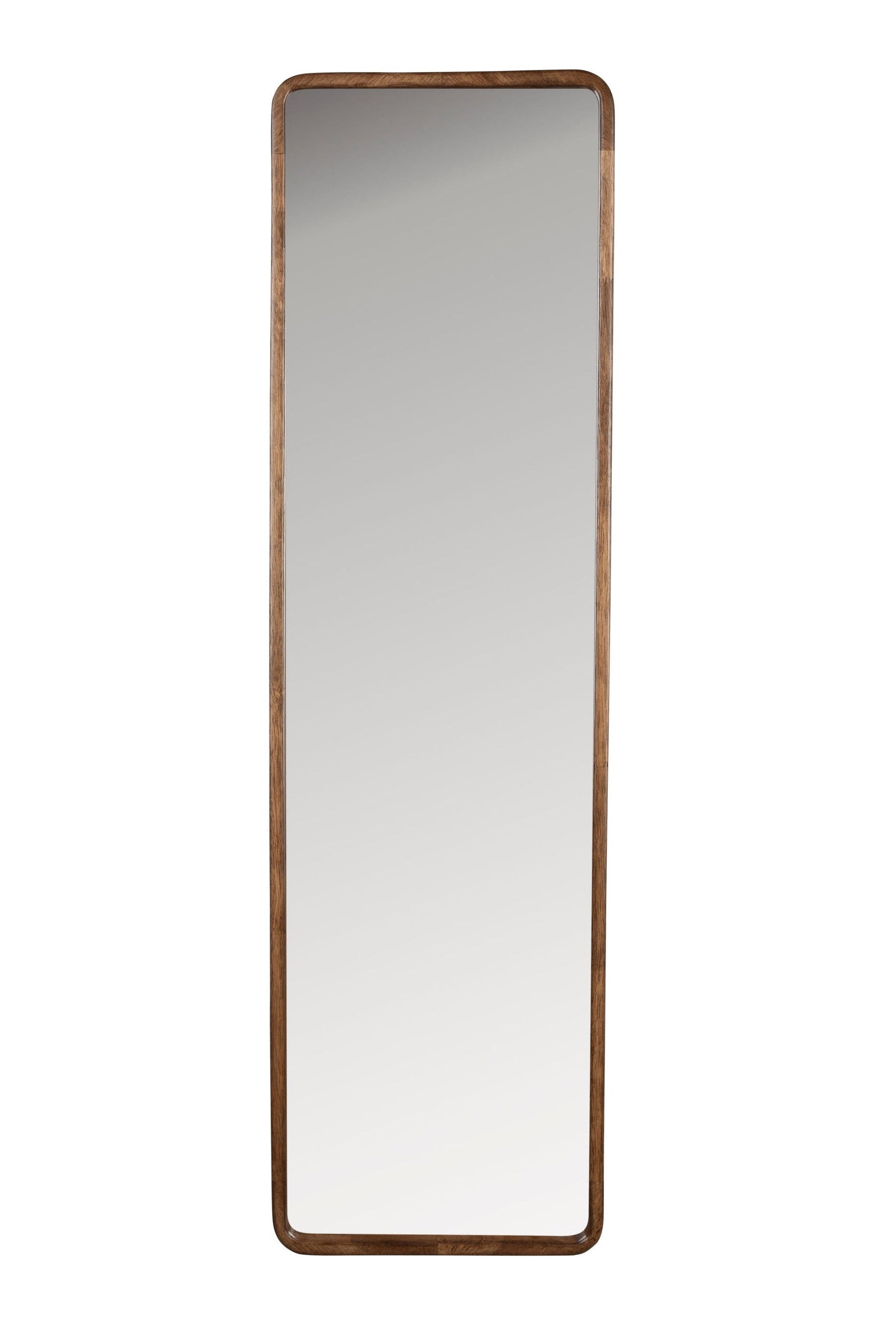 Nyko Brown Wood Rectangle Wall Mirror Large