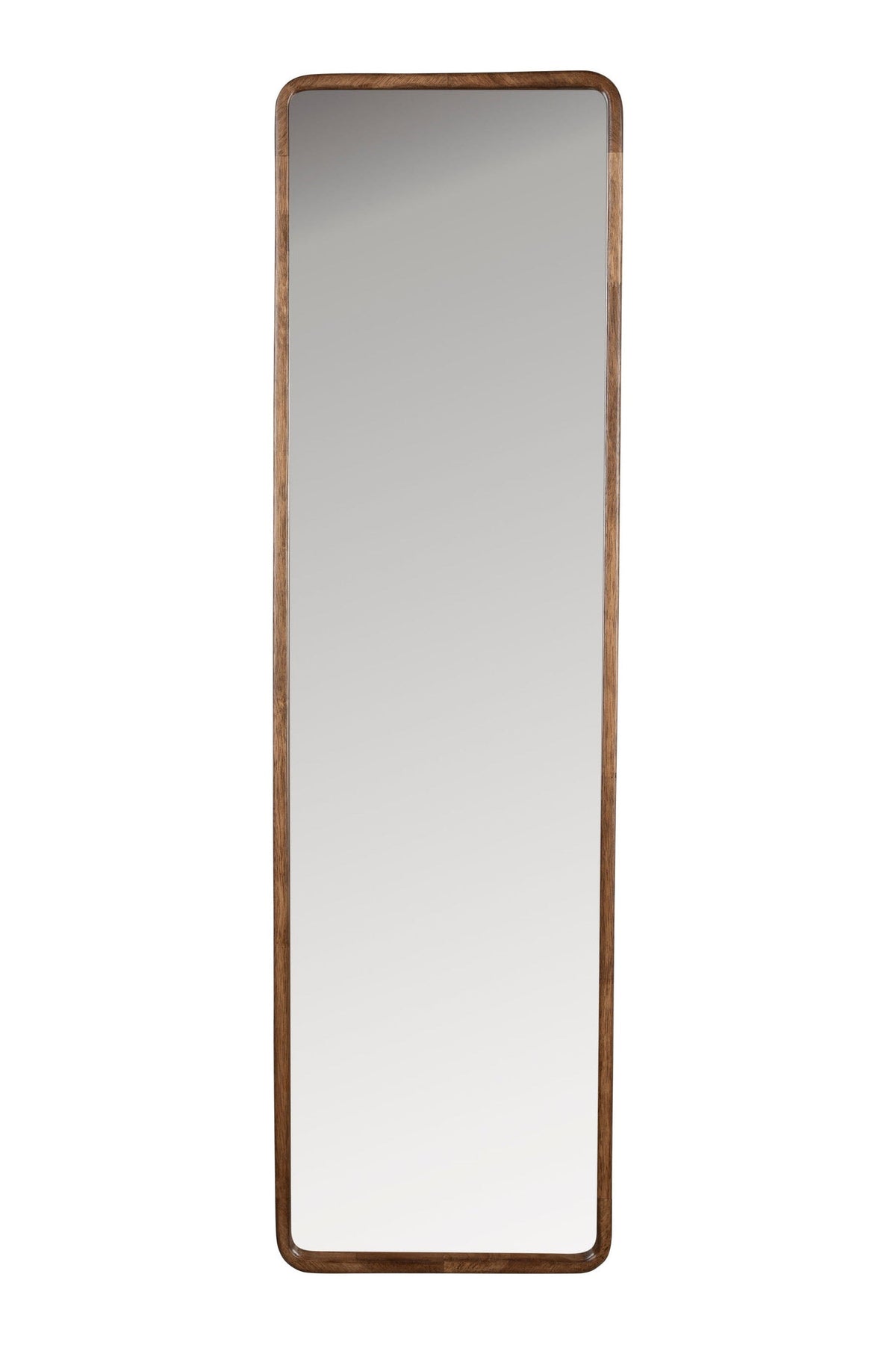Nyko Brown Wood Rectangle Wall Mirror Large