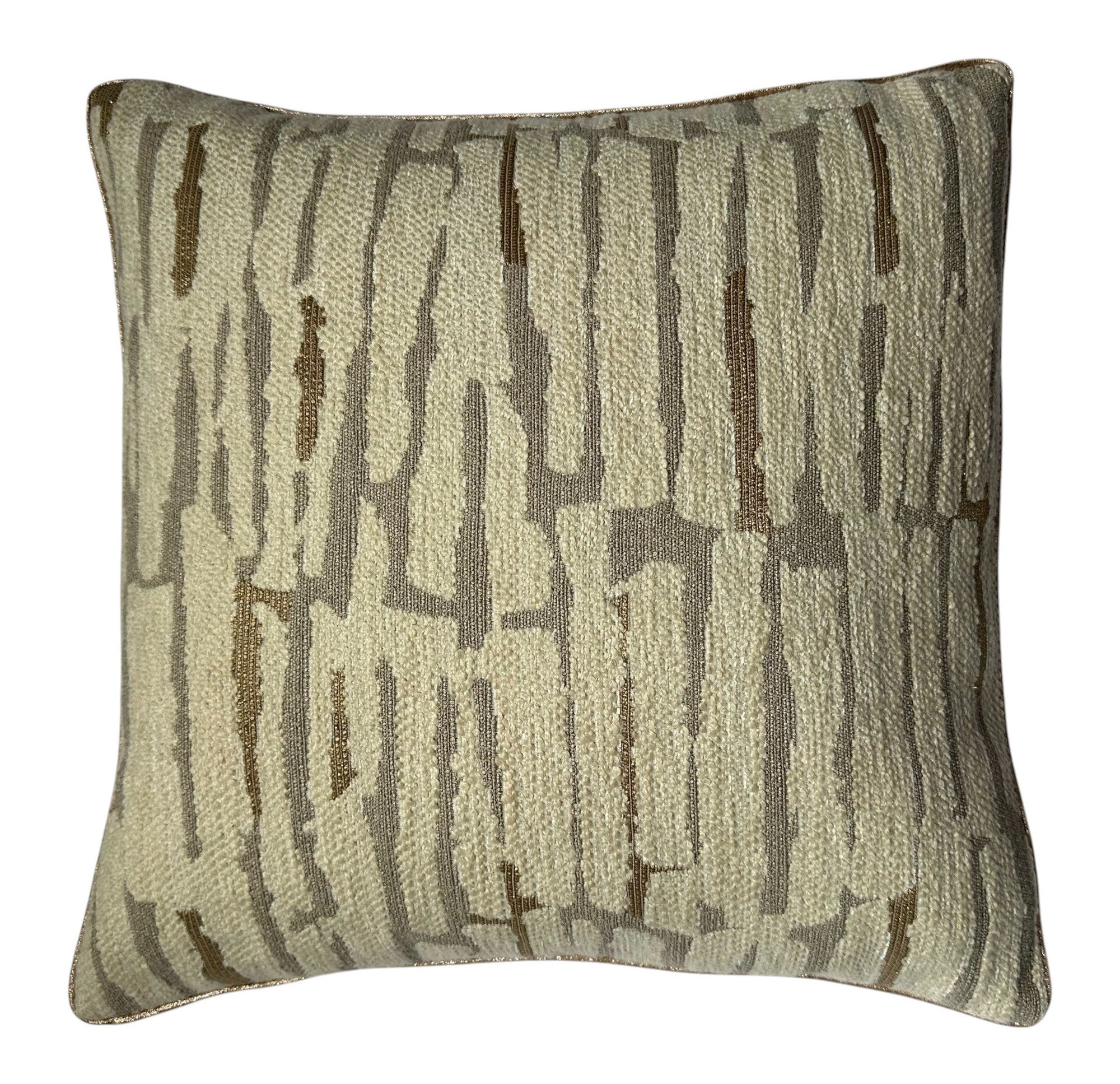 Malini Textured Neutral Square Cushion 50x50