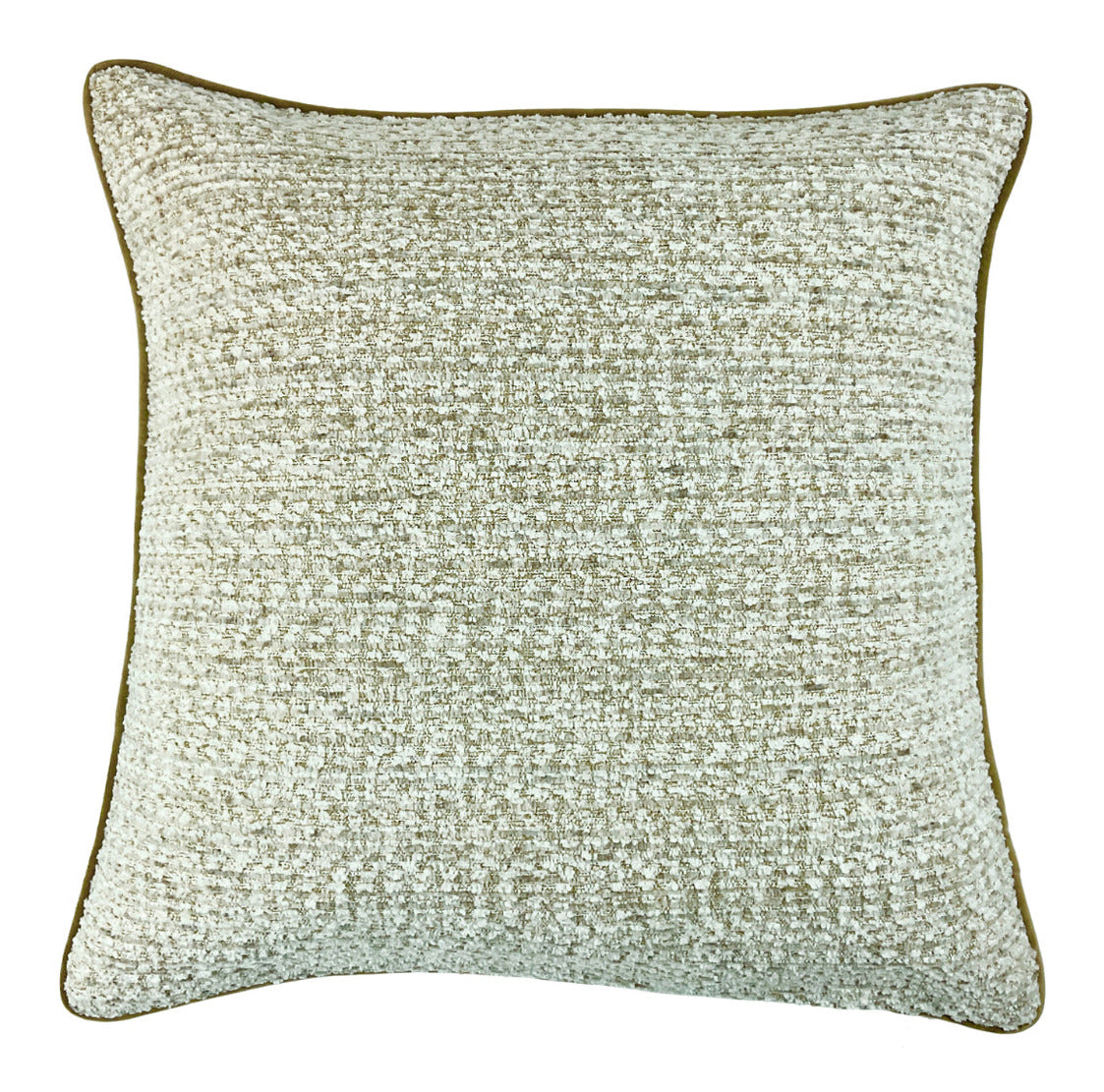 Malini Textured Slub Natural Square Cushion 56x56