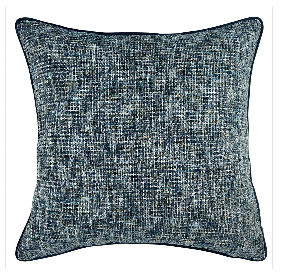 Malini Soft Textured Weave Cushion Blue Square Cushion 56x56
