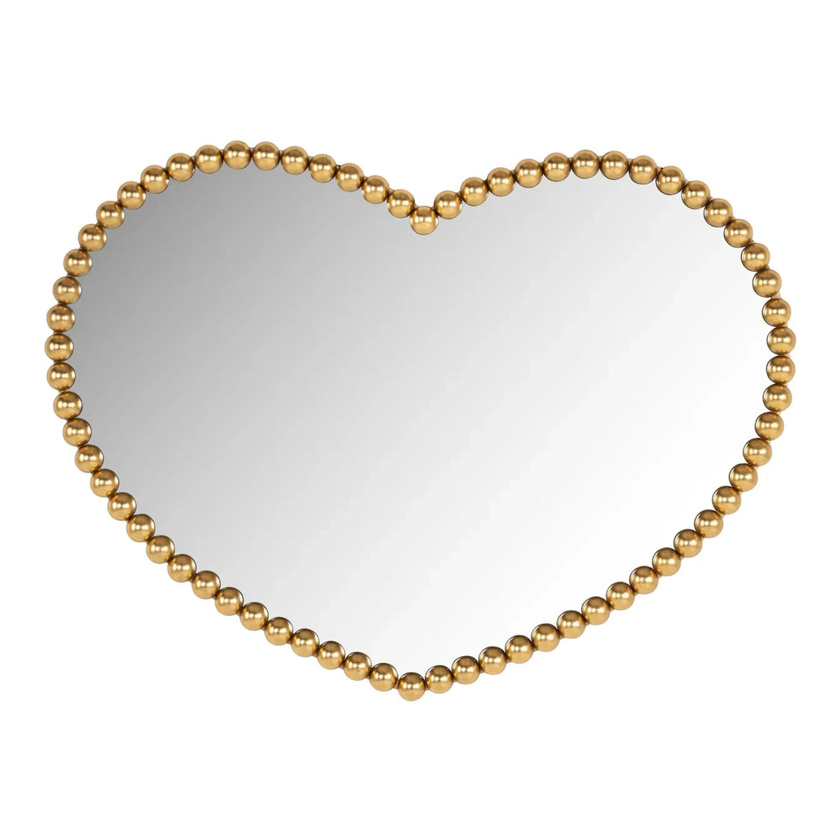 Richmond Interiors Lovely Gold Beaded Heart Wall Mirror