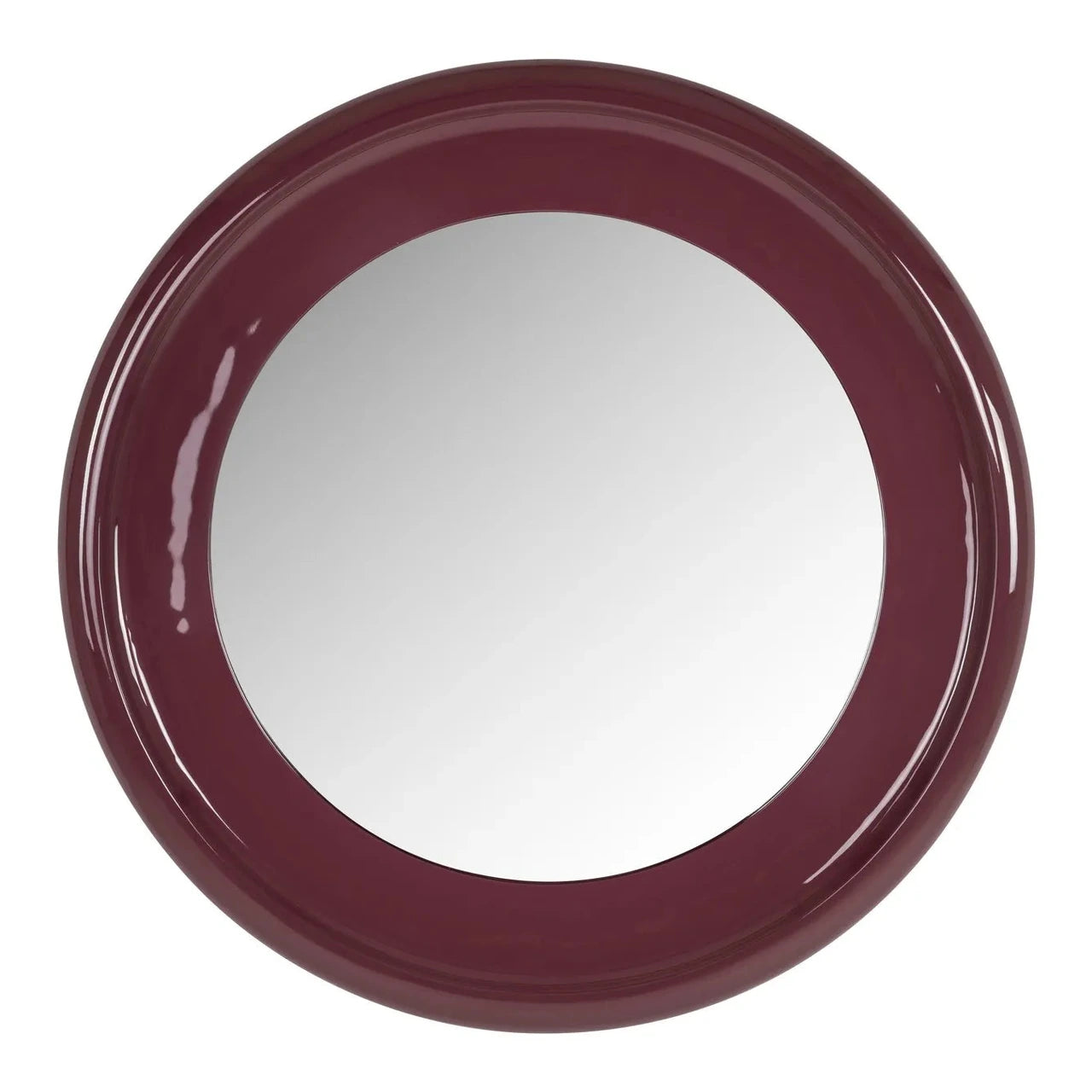 Richmond Interiors Eabel Red Round Wall Mirror