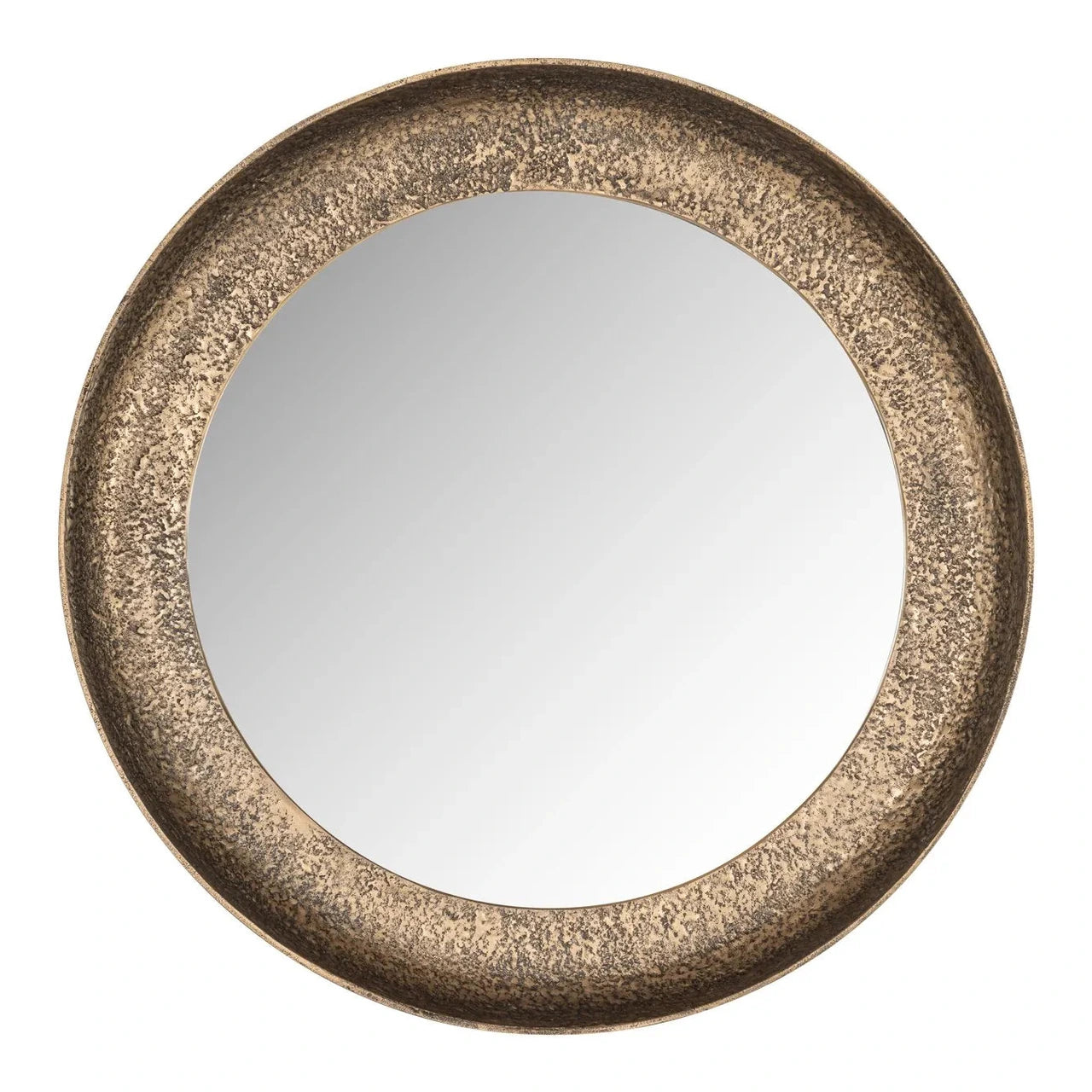 Richmond Interiors Laraya Gold Round Wall Mirror