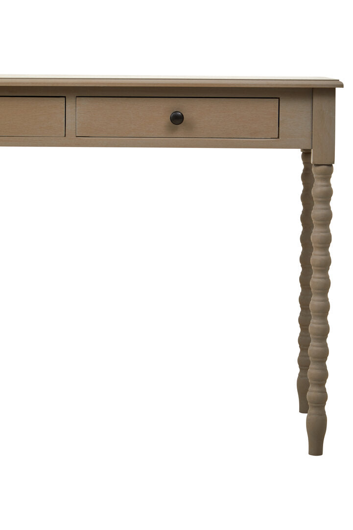 Donata 2 Drawer Desk with Natural Wash