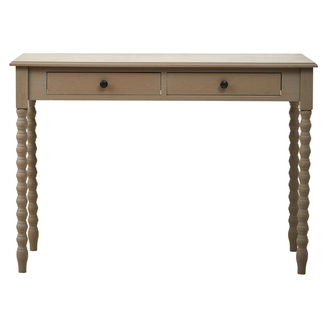 Donata 2 Drawer Desk with Natural Wash Wood