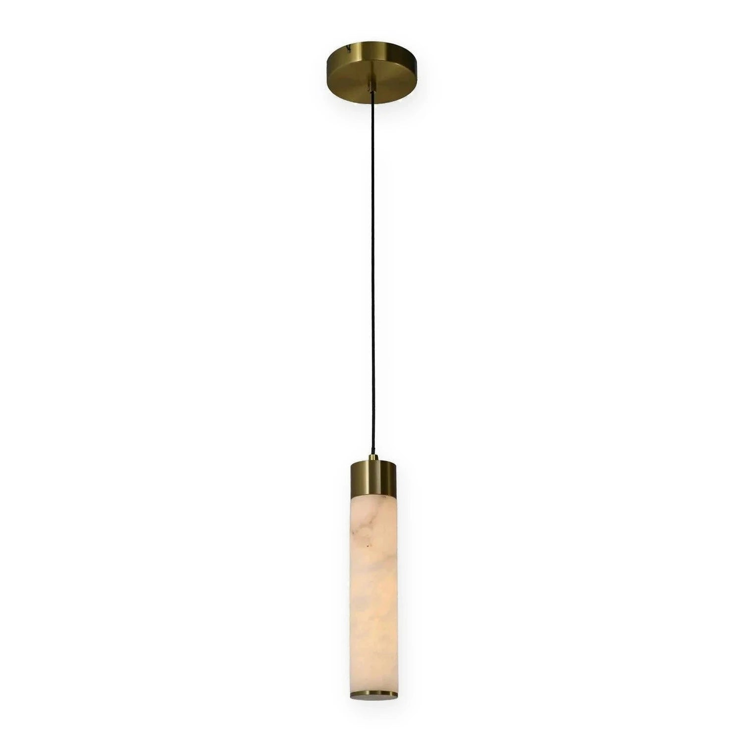 Richmond Interiors Auralith White Alabaster Pendant Light
