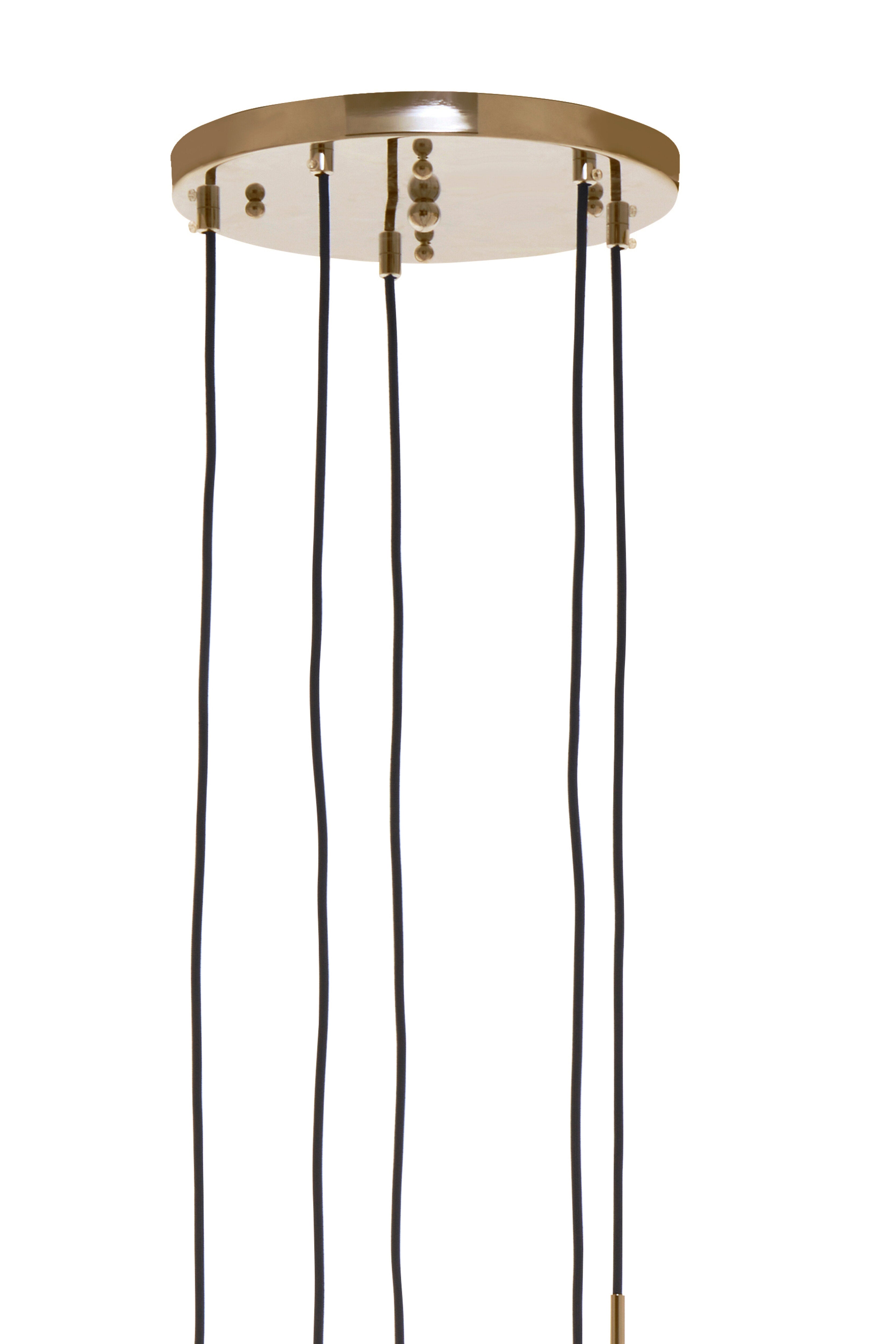 Kidston Gold Finish Five Pendant Lights