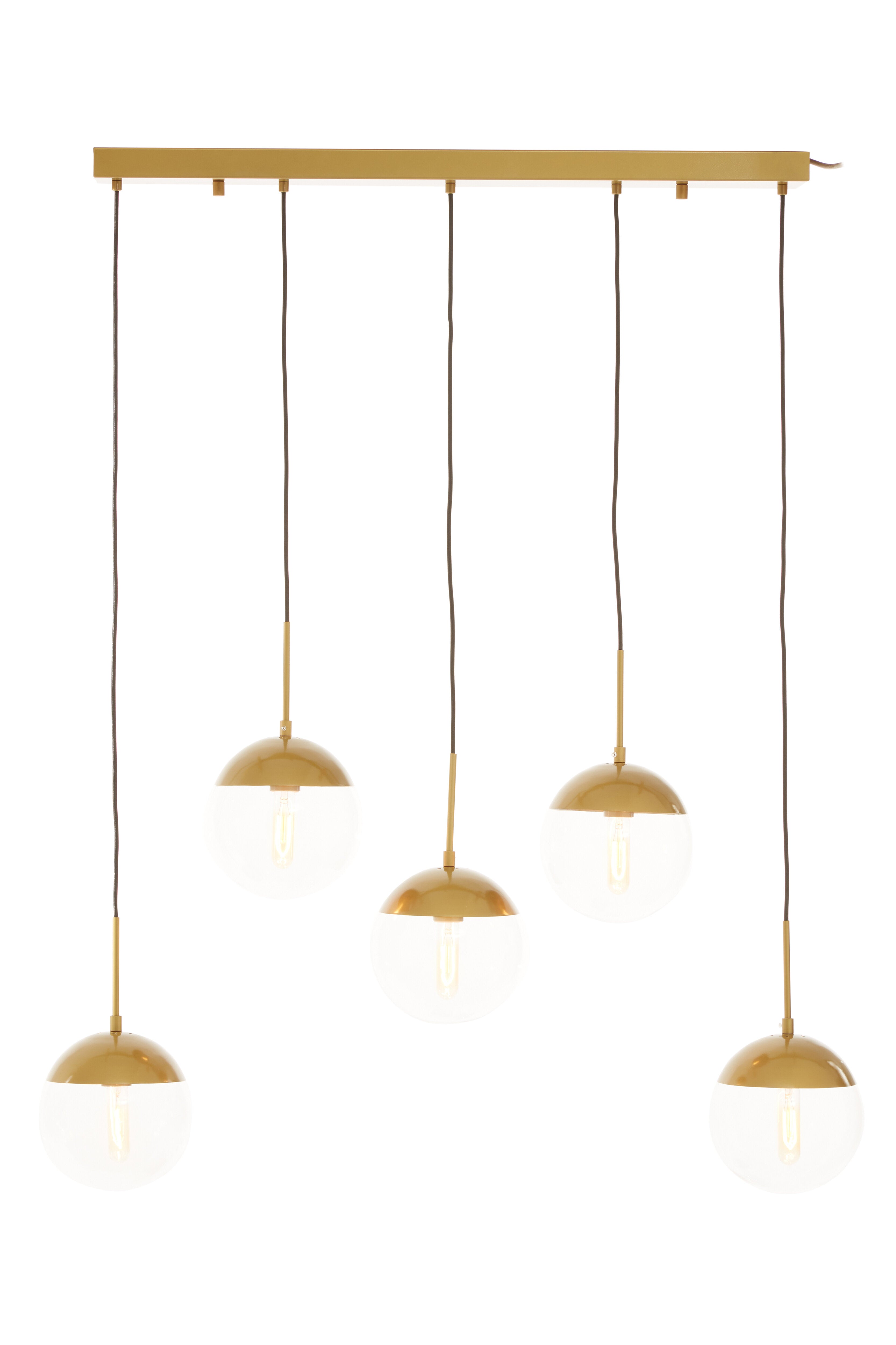 Kidston Gold Finish Glass Shades Pendant Light