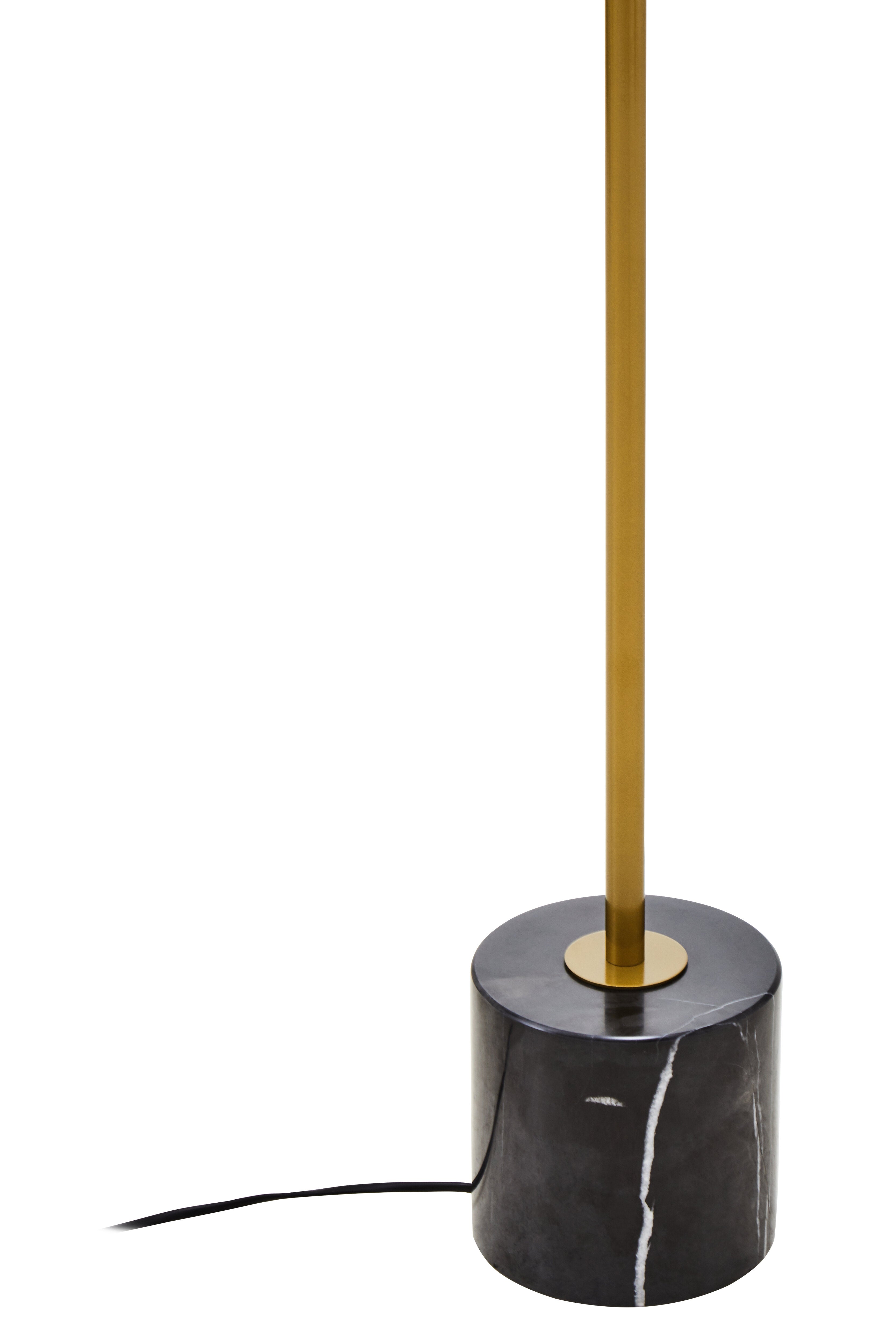 Kidston Black Marble & Gold Double Floor Lamp