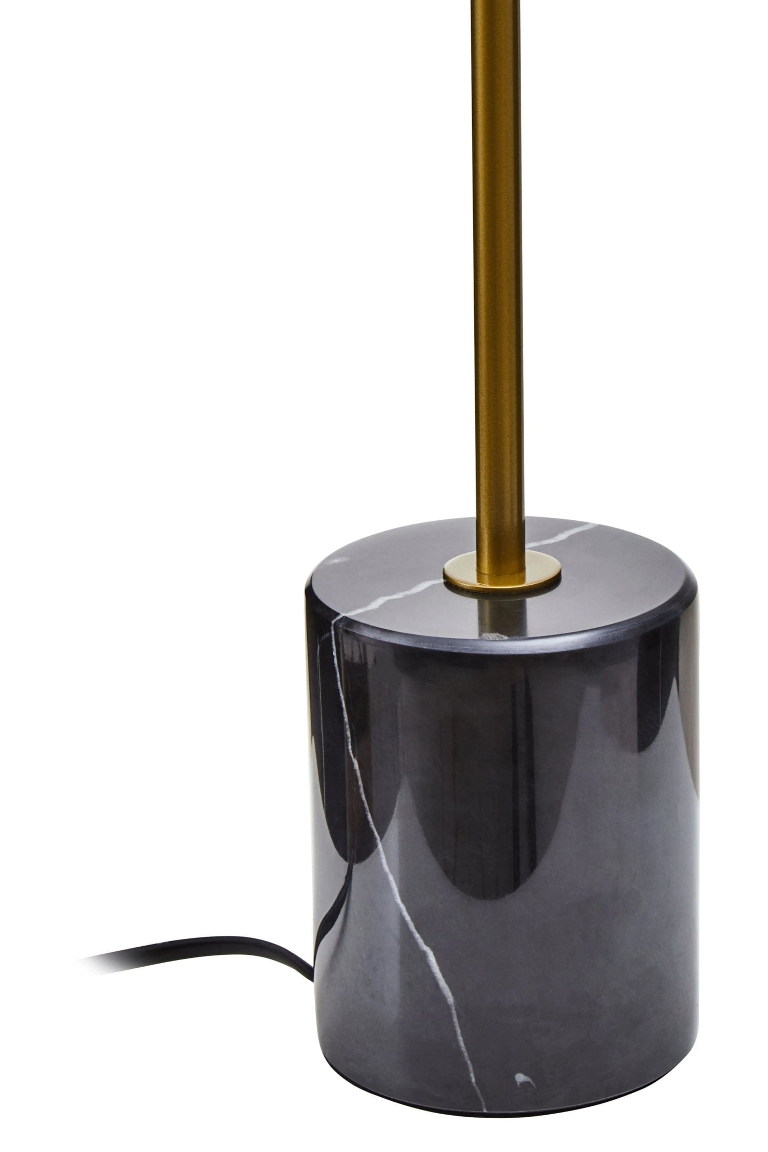 Fitzroy Small Gold Finish Metal & Black Marble Table Lamp