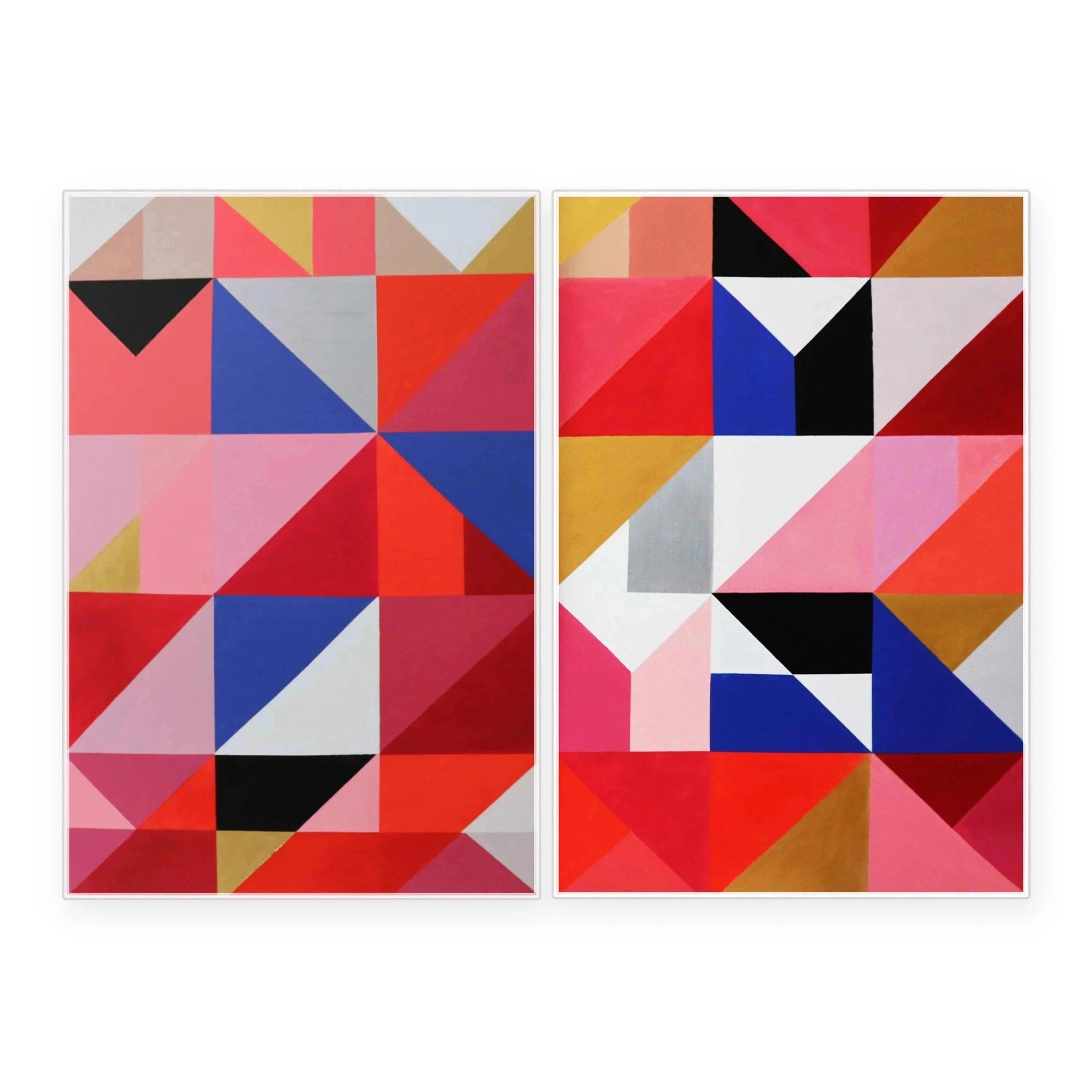 Set of 2 Abstract Artistic Paintings
