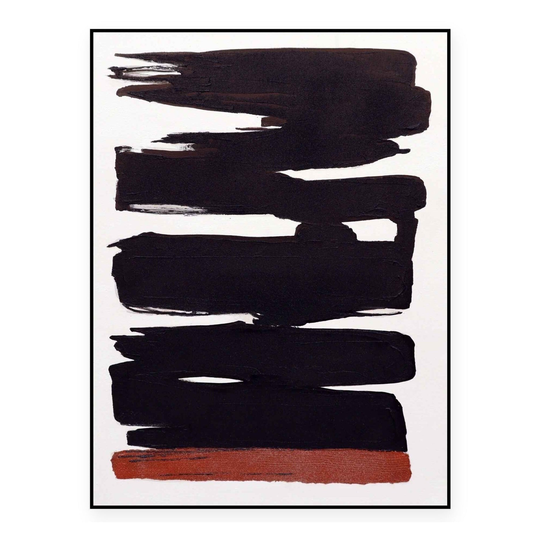 Abstract Composition II Hand-Painted Canvas Wall Art