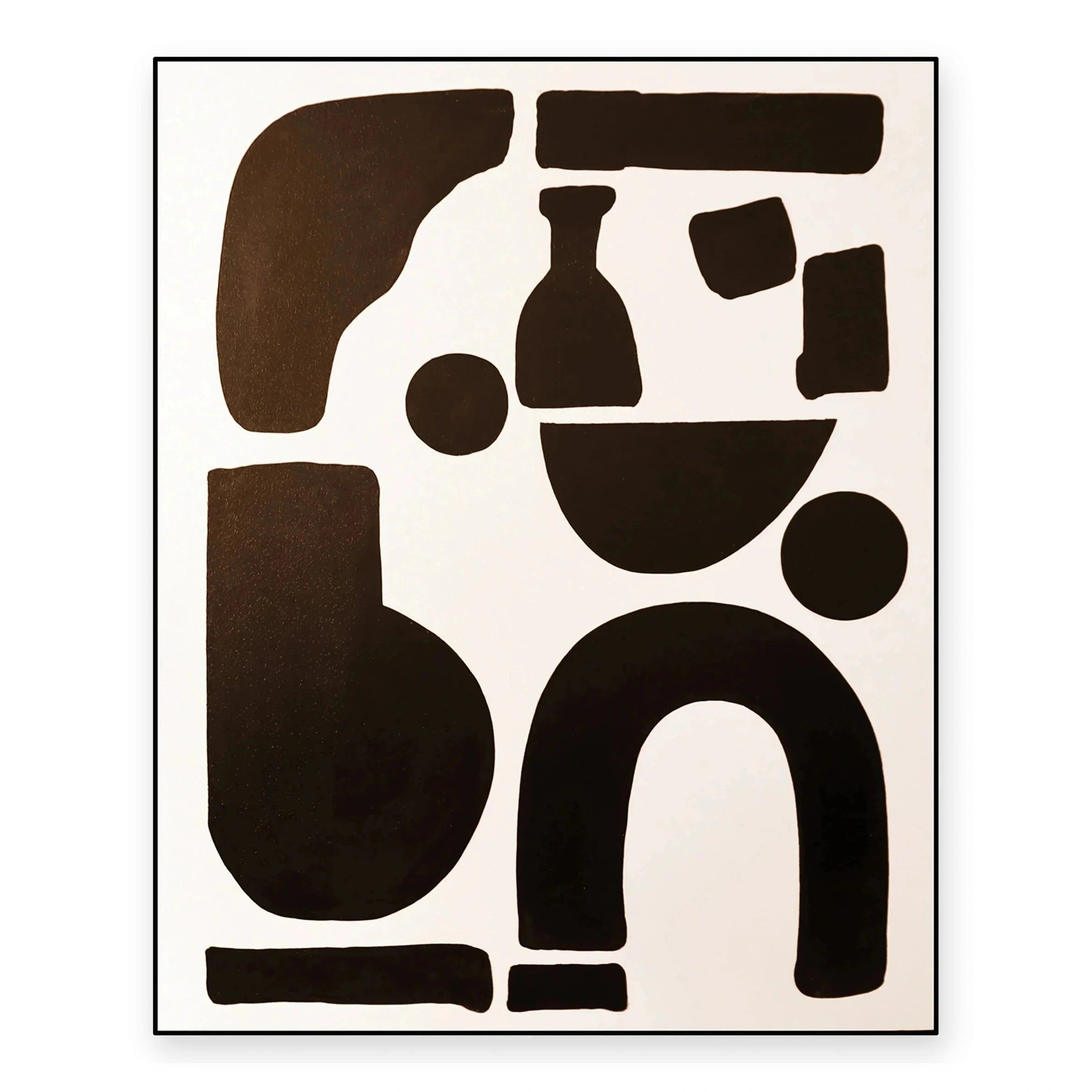 Farren Brown & White Oil Painting