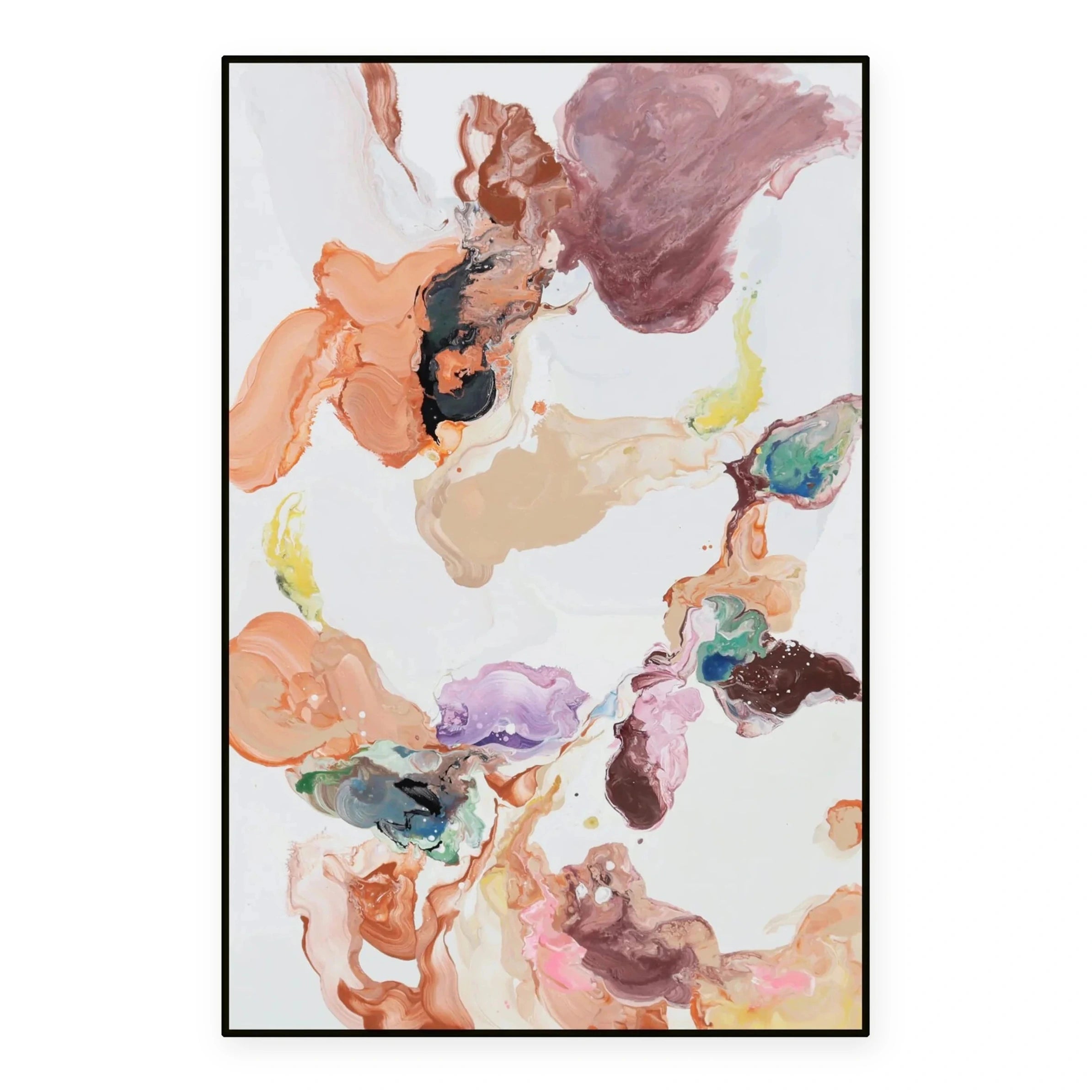 Peinture Orange & Purple & Blue Painting