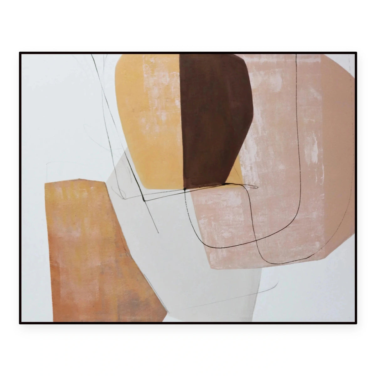 Persian Orange & Cream Oil Painting