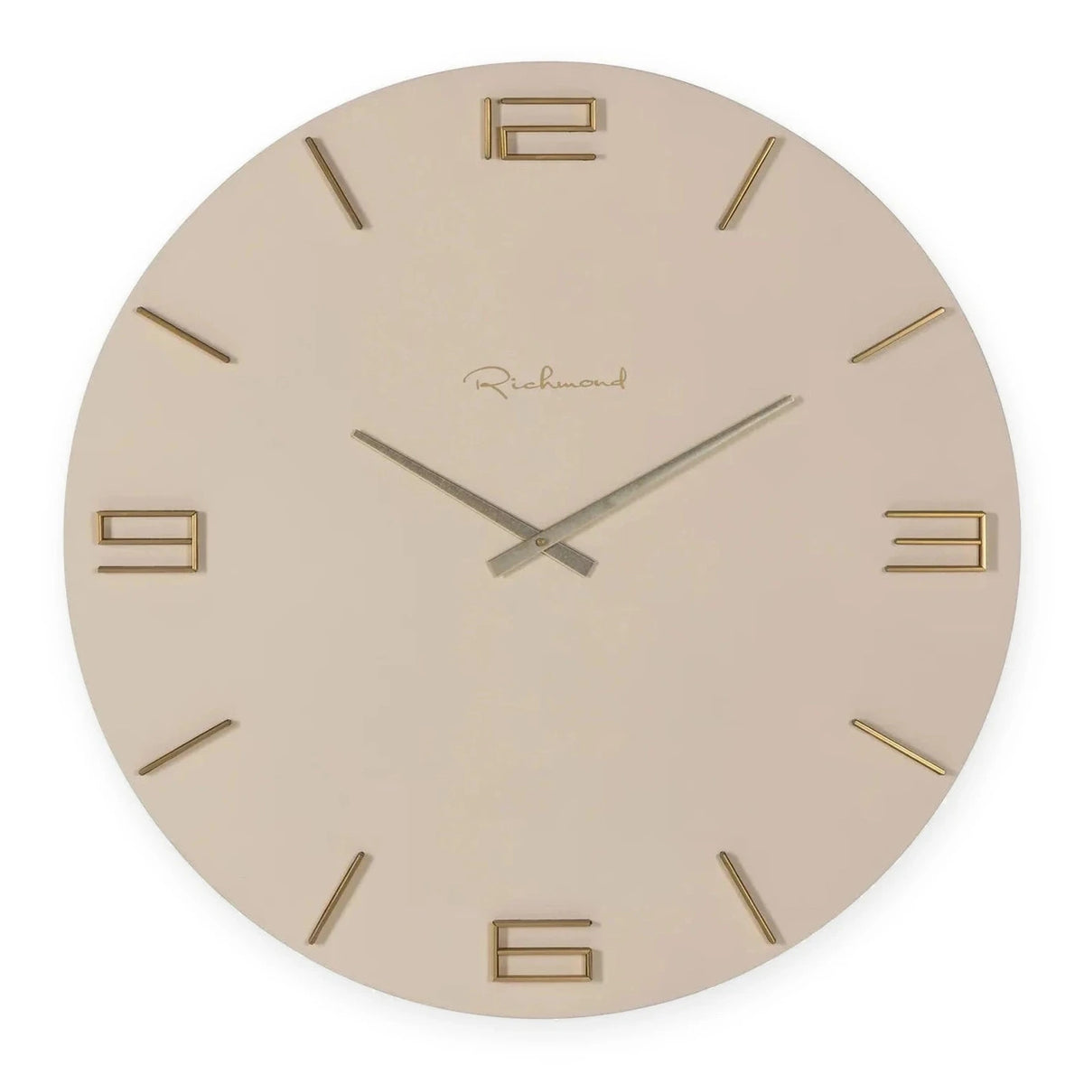 Richmond Interiors Byram Tapioca Brass Wall Clock