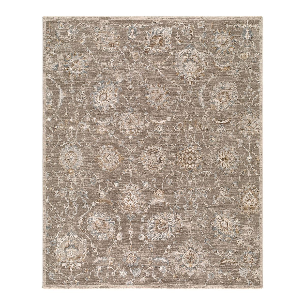 Arda Brown & Charcoal Vintage Rug