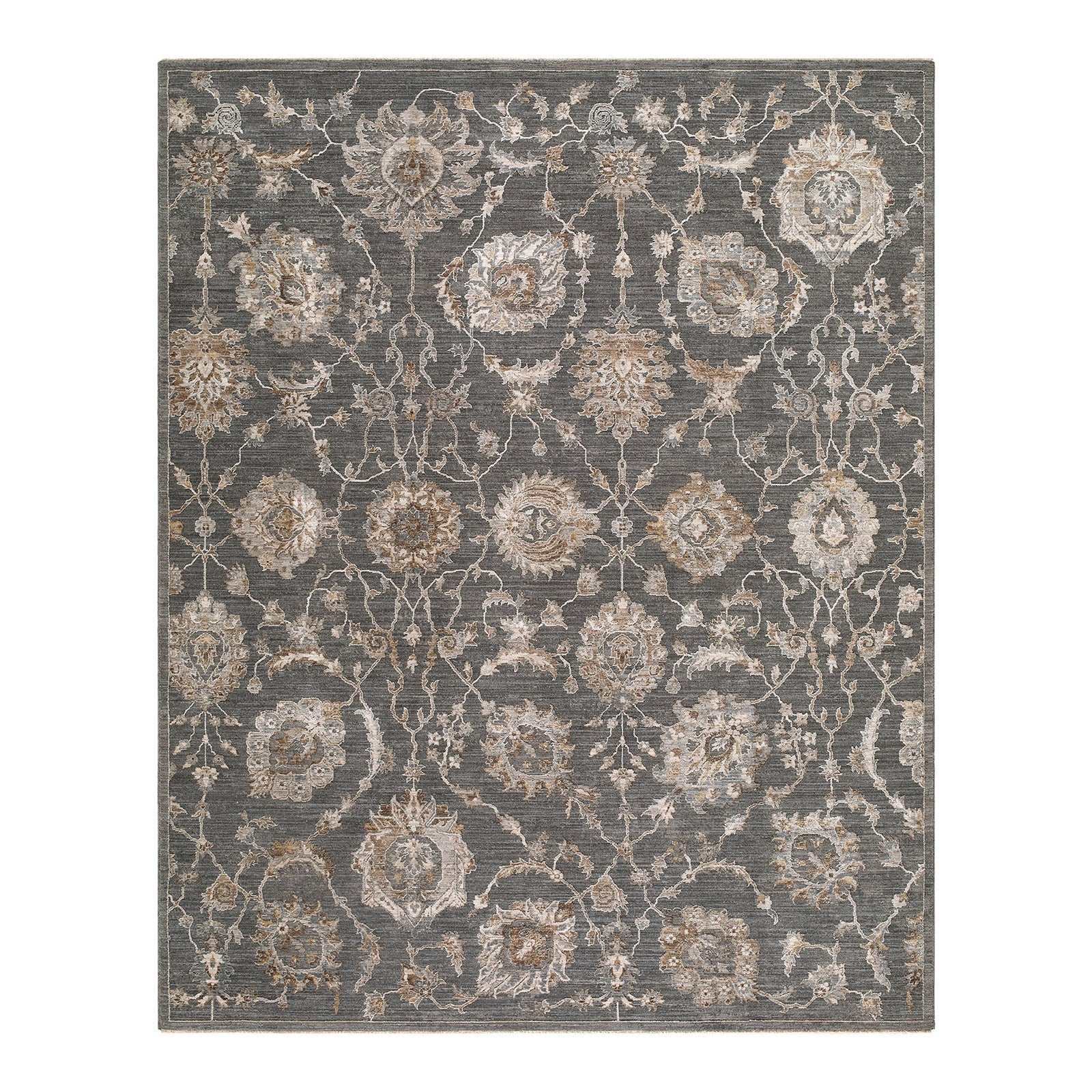 Arda 2305 Blue, Teal & Dark Green Vintage Rug