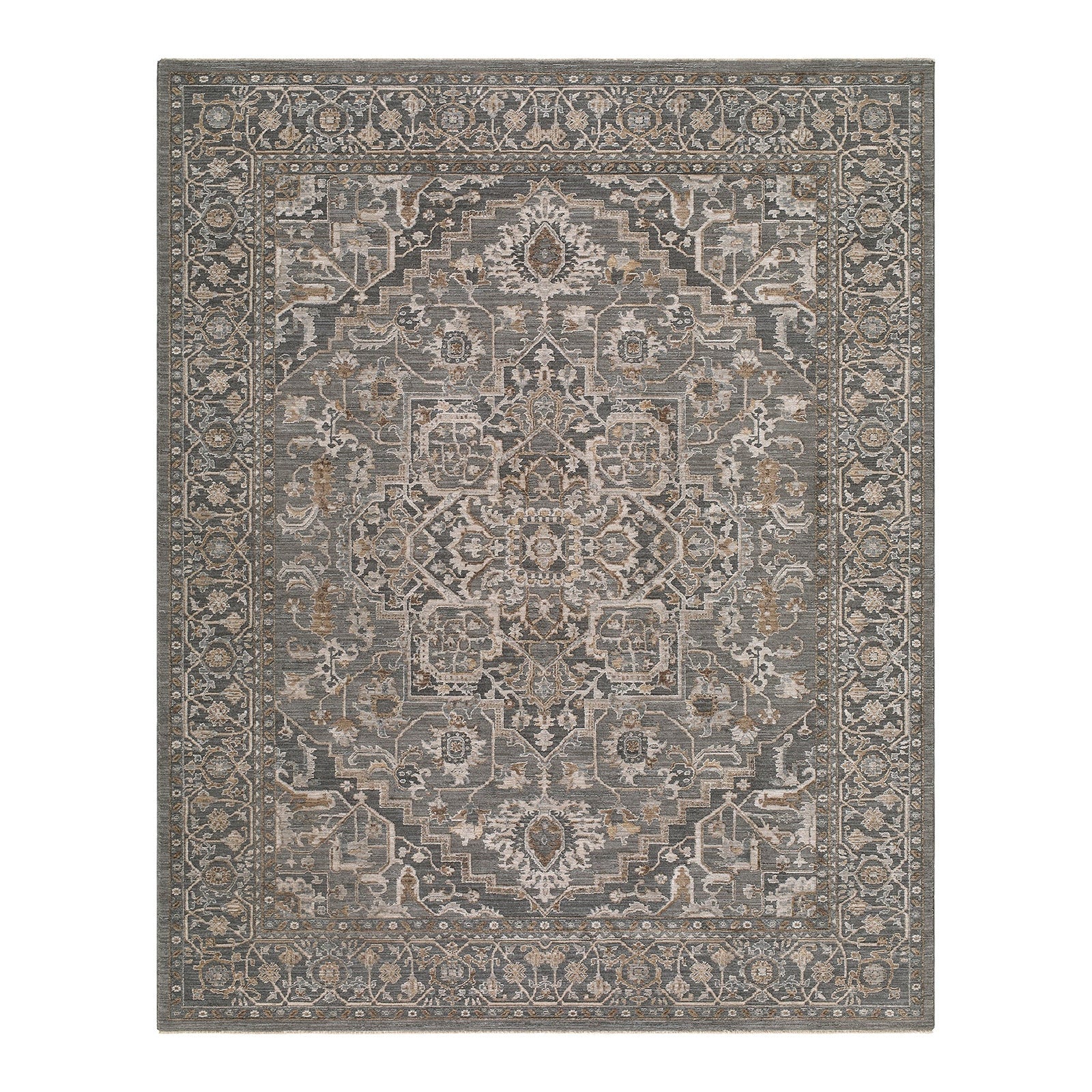 Arda 2306 Blue, Teal & Dark Green Vintage Rug