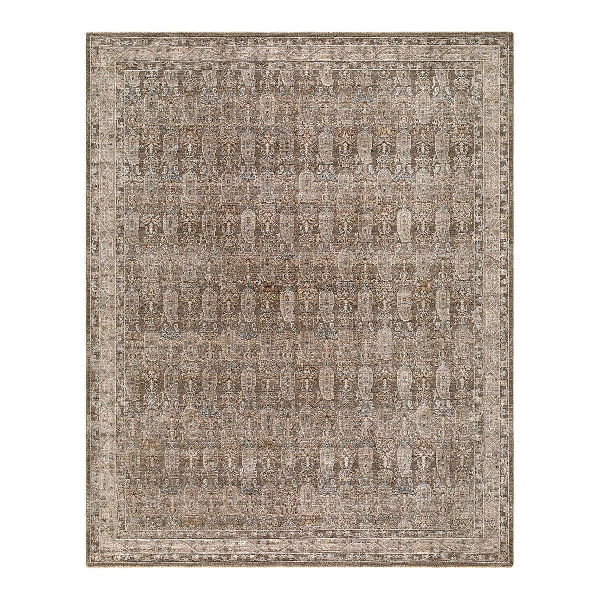 Arda 2311 Taupe, Charcoal & Grey Vintage Rug