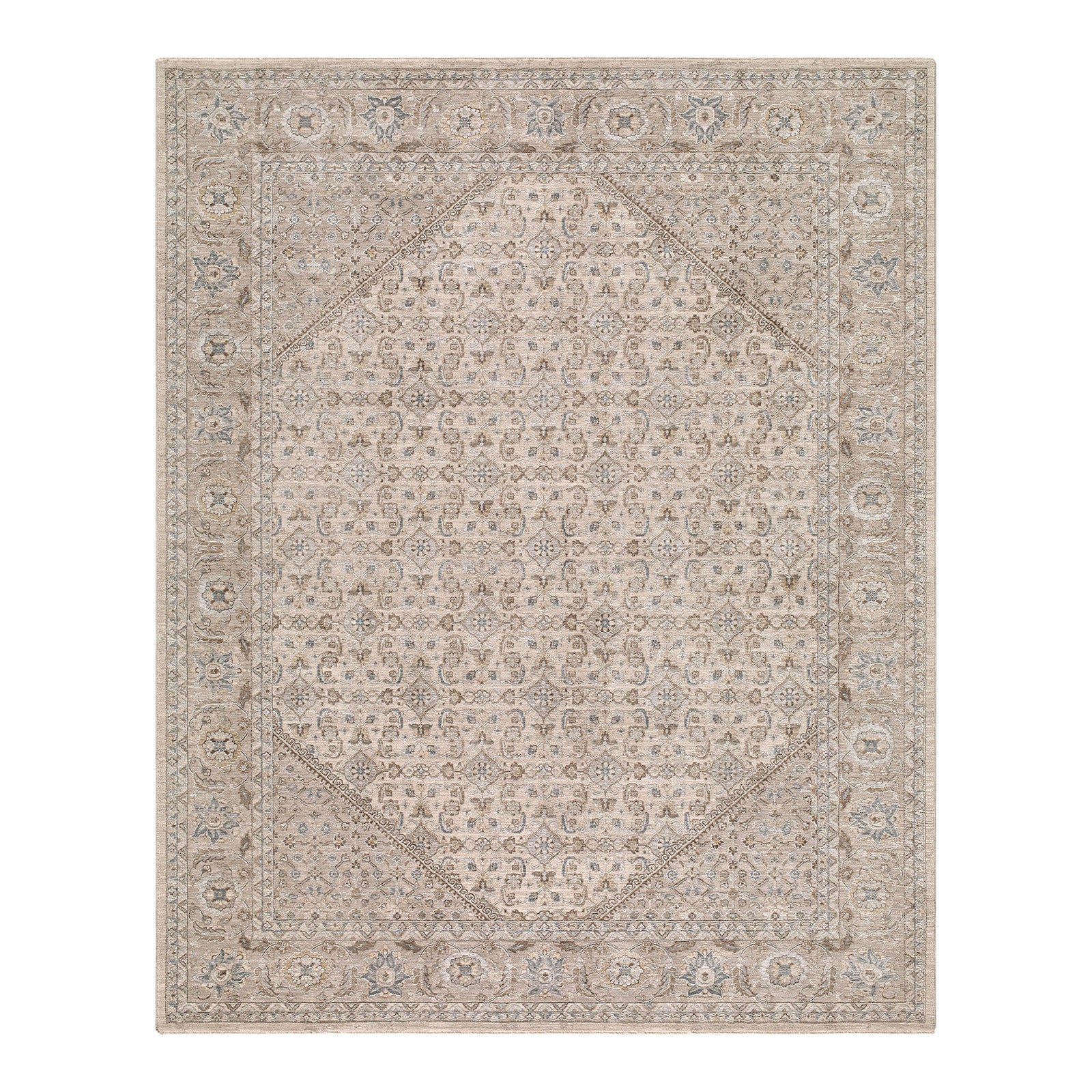 Arda Grey & Light Grey Vintage Rug
