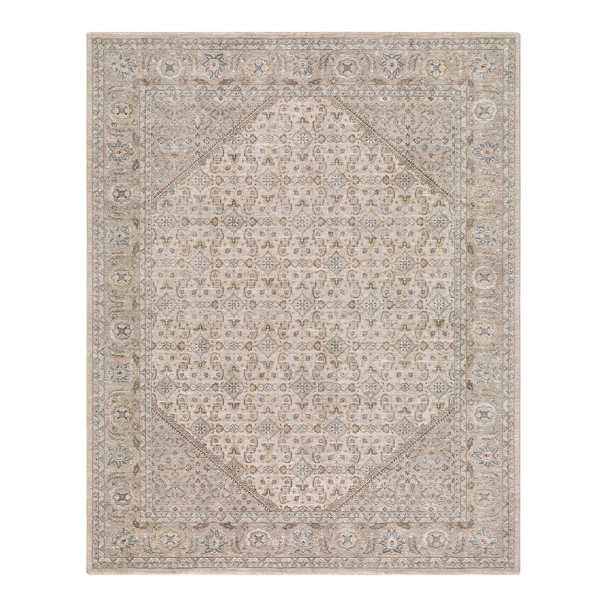 Arda Grey & Light Grey Vintage Rug