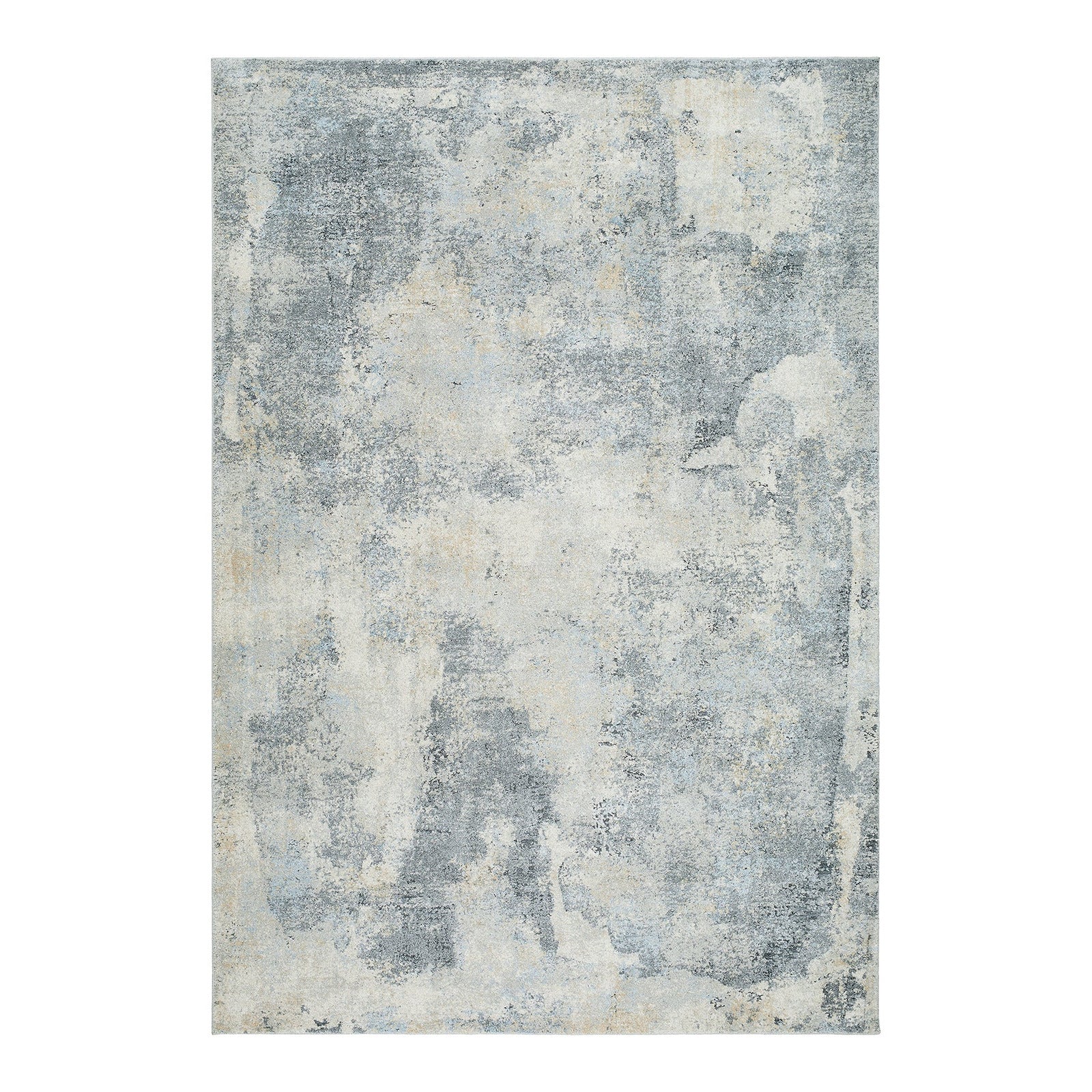 Avellino 2311 Blue, Grey & Beige Abstract High Pile Rug