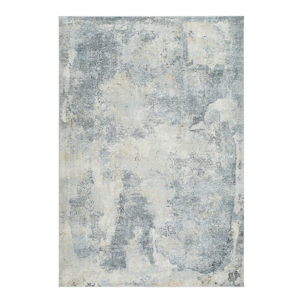 Avellino 2311 Blue, Grey & Beige Abstract High Pile Rug