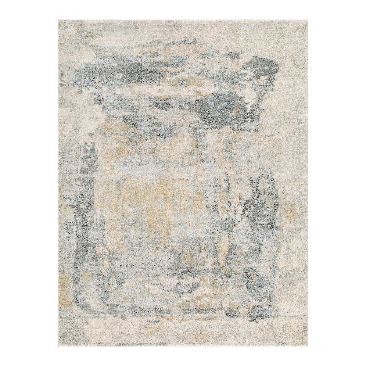 Avellino 2348 Grey, Blue & Beige Abstract High Pile Rug