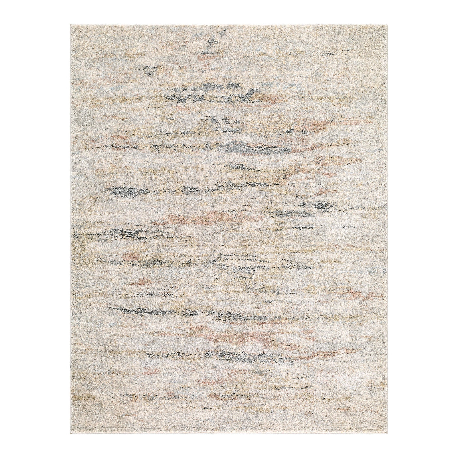 Avellino 2350 Beige, Grey & Blue Abstract High Pile Rug