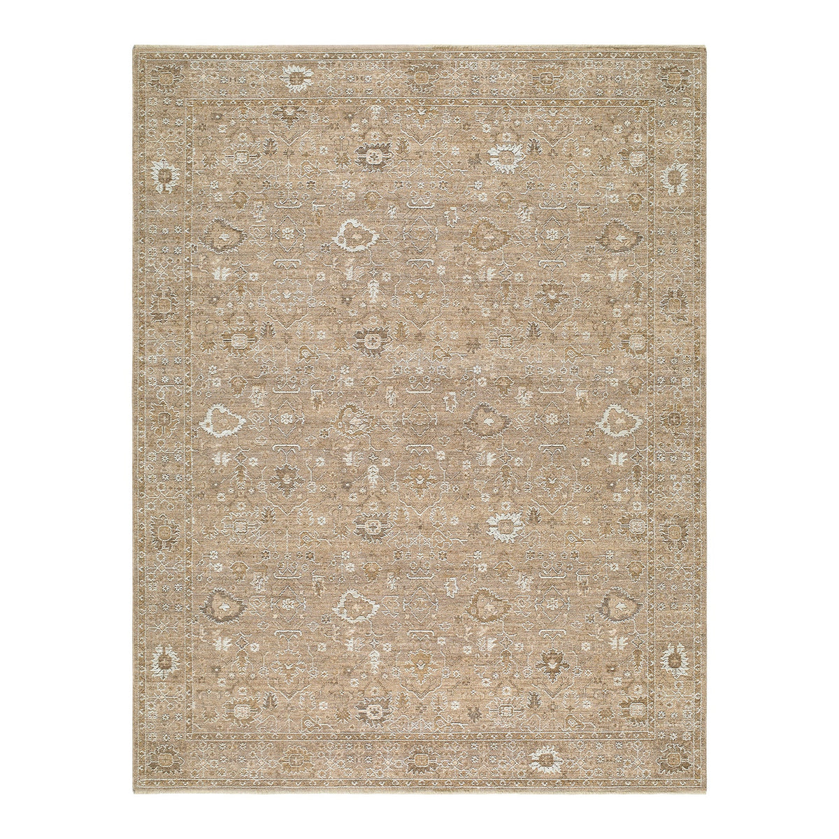 Penny by Becki Owens 2301 Tan, Ivory & Mustard Vintage Boho Fringe Rug