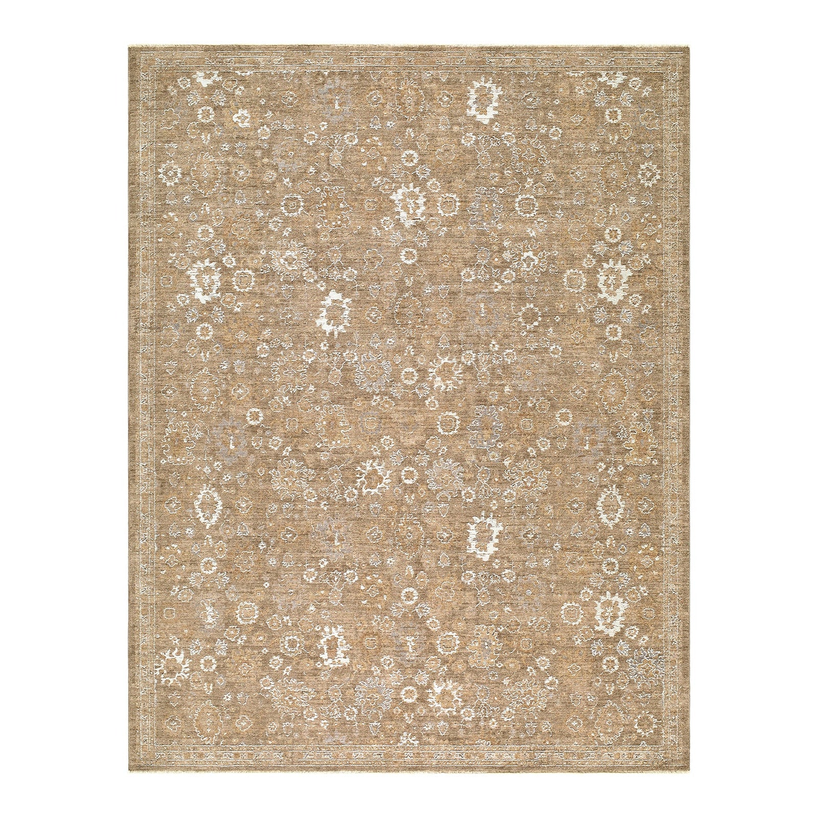 Penny by Becki Owens Tan, Mustard & Off White Vintage Boho Fringe Rug