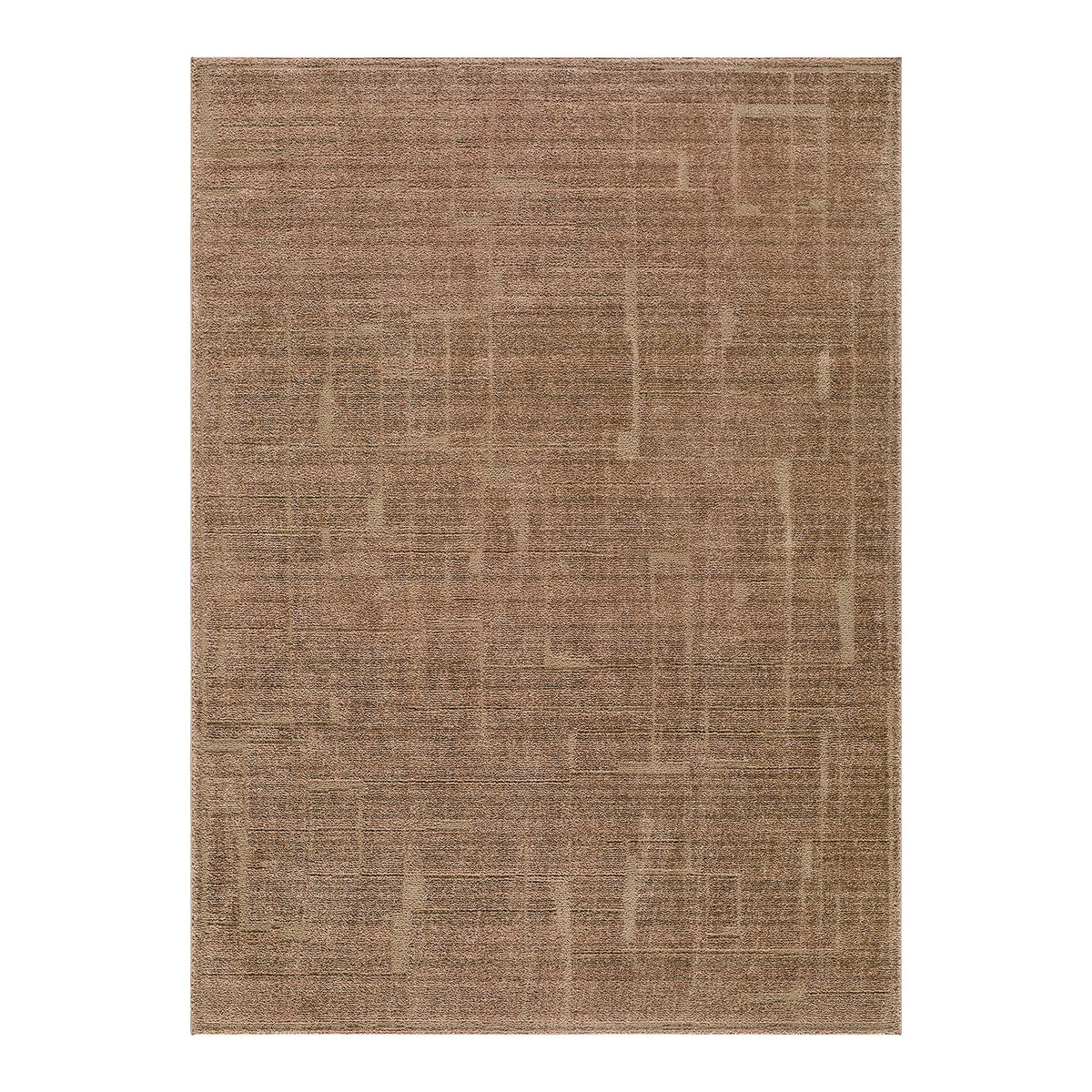 Alba Brown & Dark Brown Modern Geometric Rug