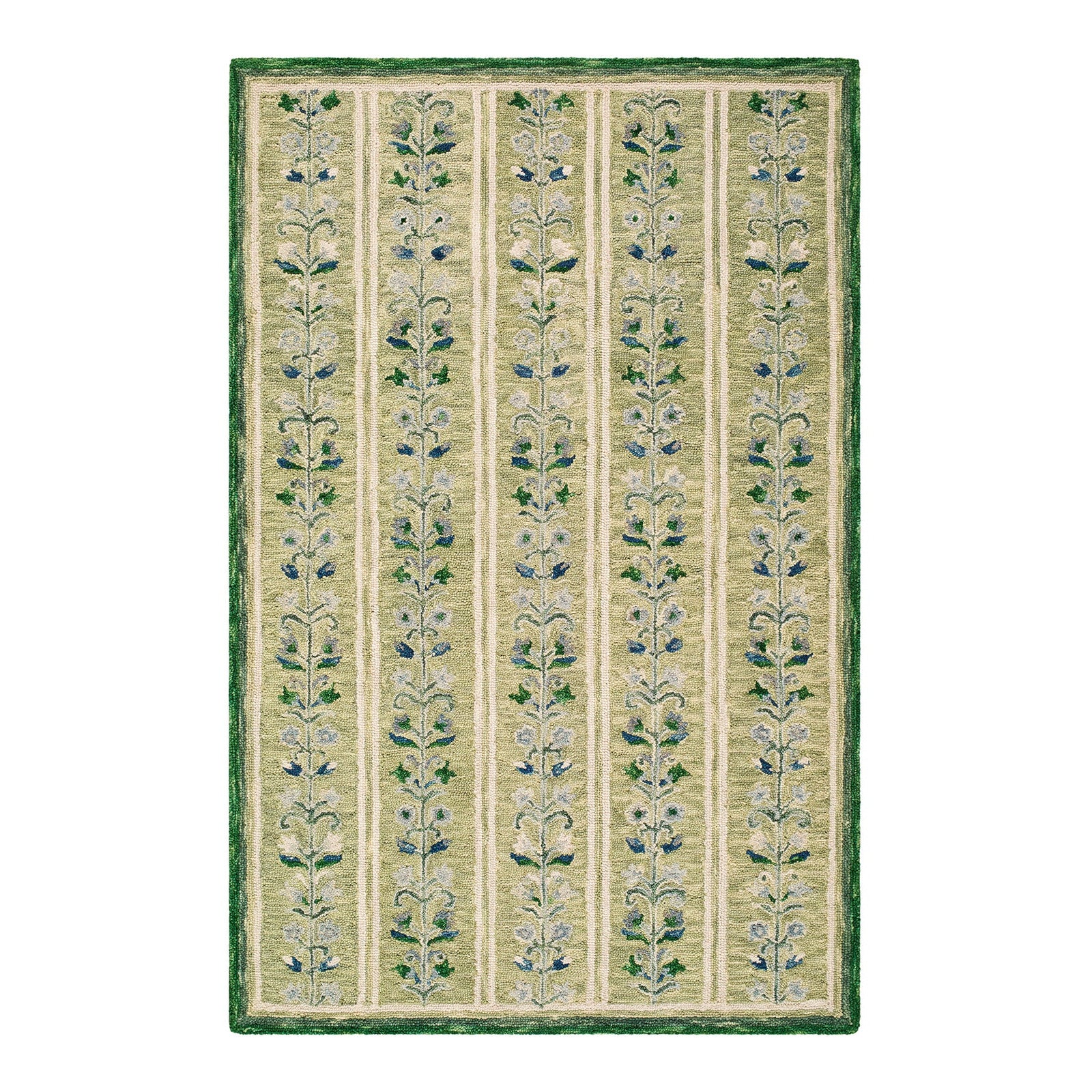 Fairfax Green & Emerald Wool Rug