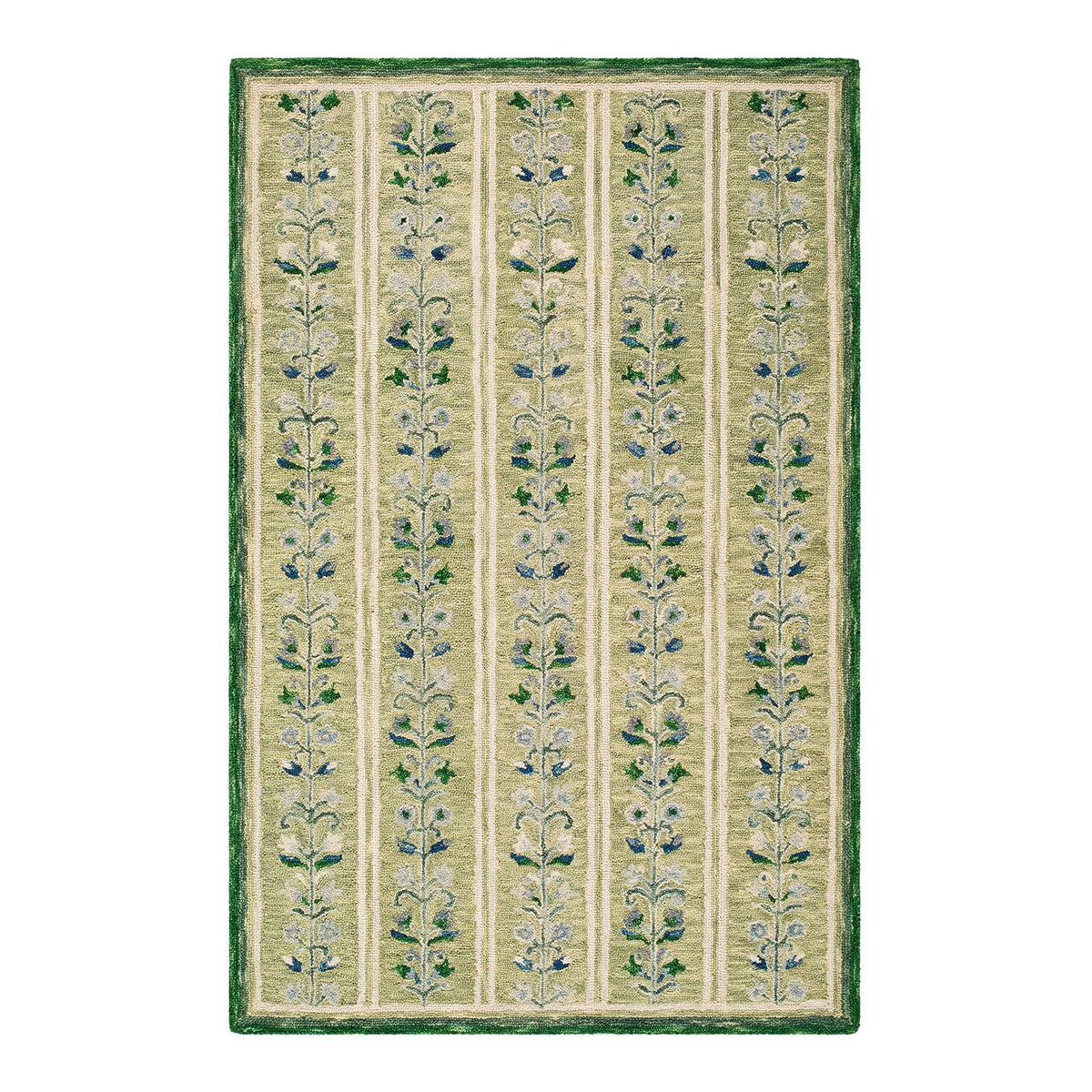 Fairfax Green & Emerald Wool Rug