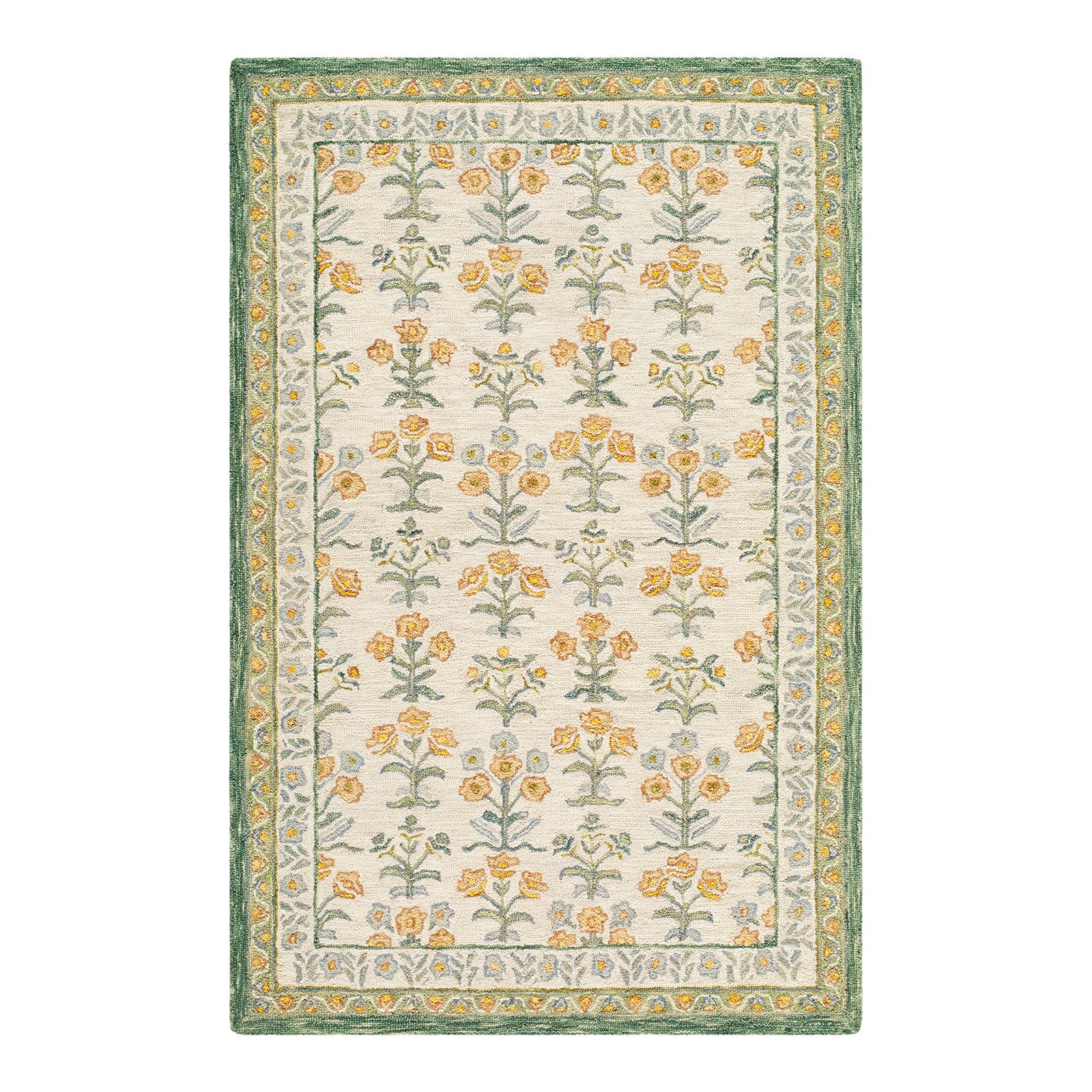 Fairfax Yellow & Sage Wool Rug